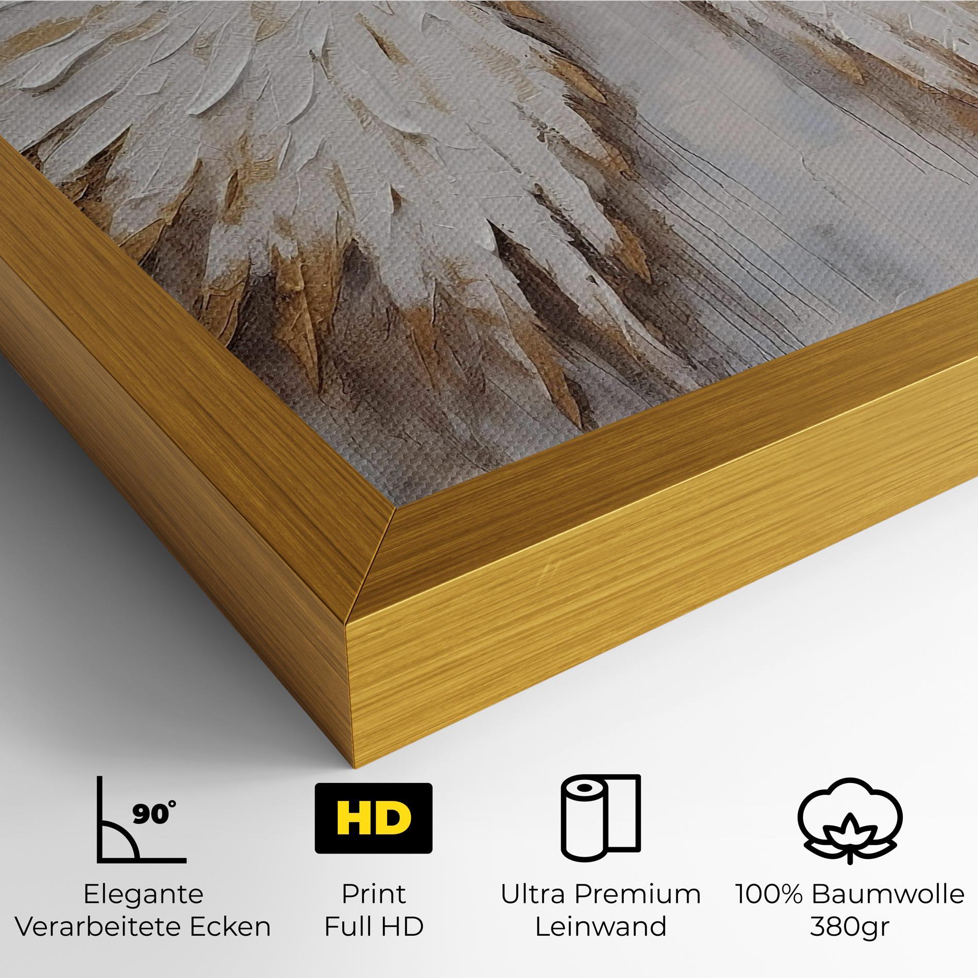 Leinwandbild White Angel Wings mockup 4