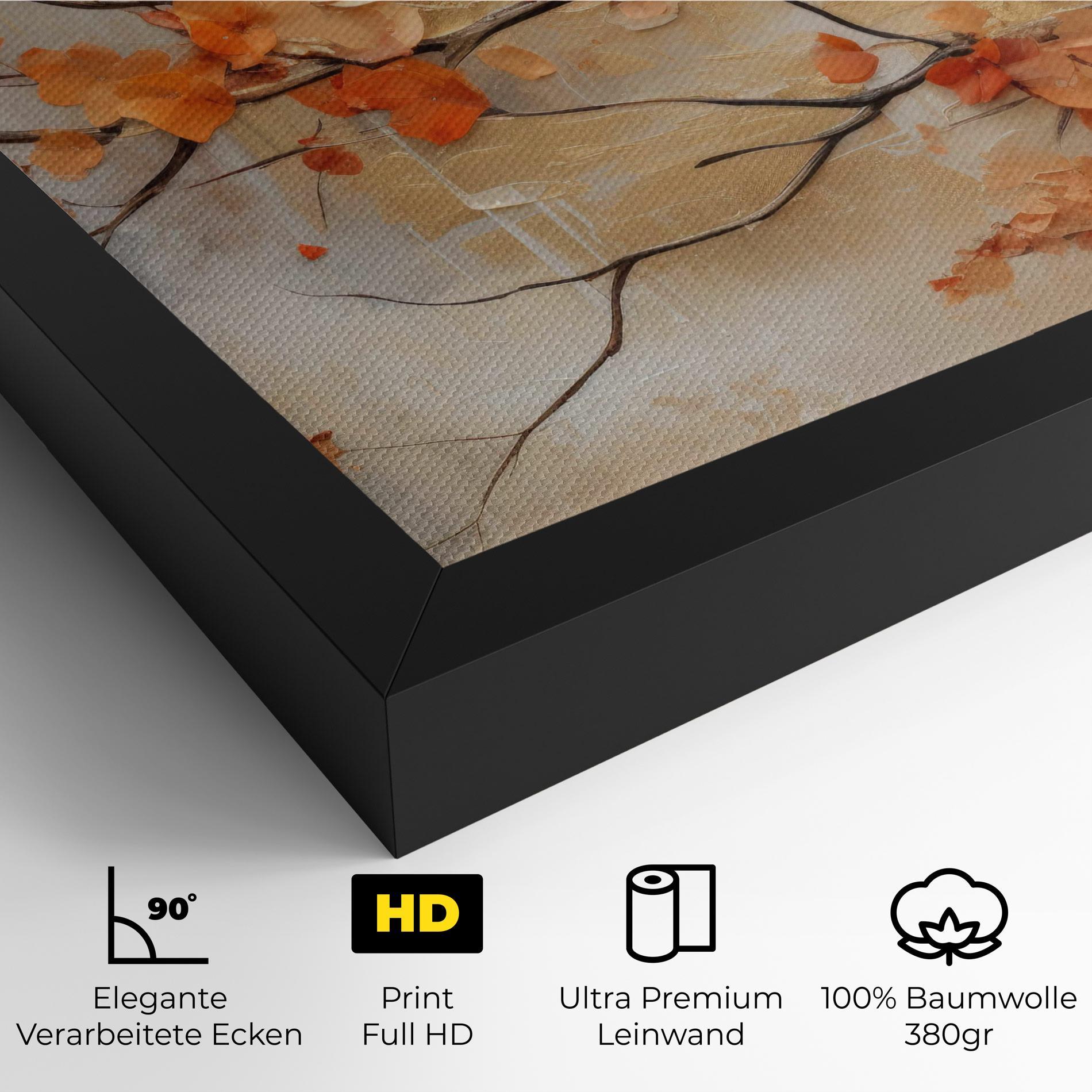 Leinwandbild Autumn Nature Art mockup 4