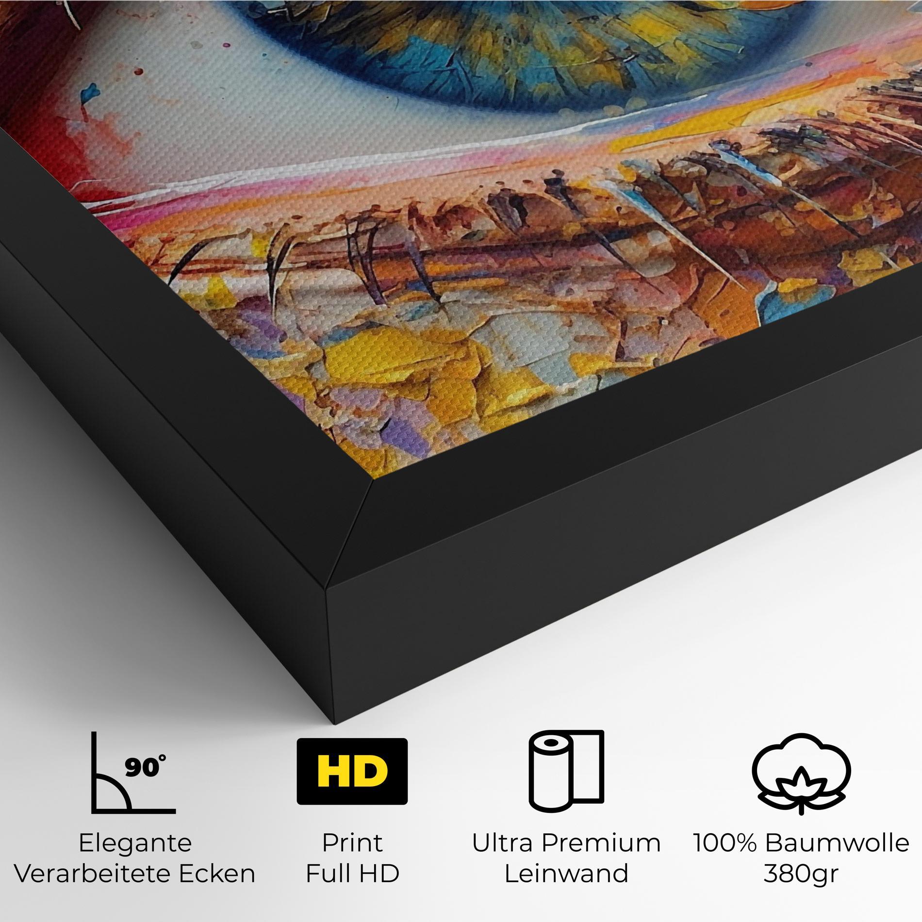 Leinwandbild Blue Eyes Art mockup 4