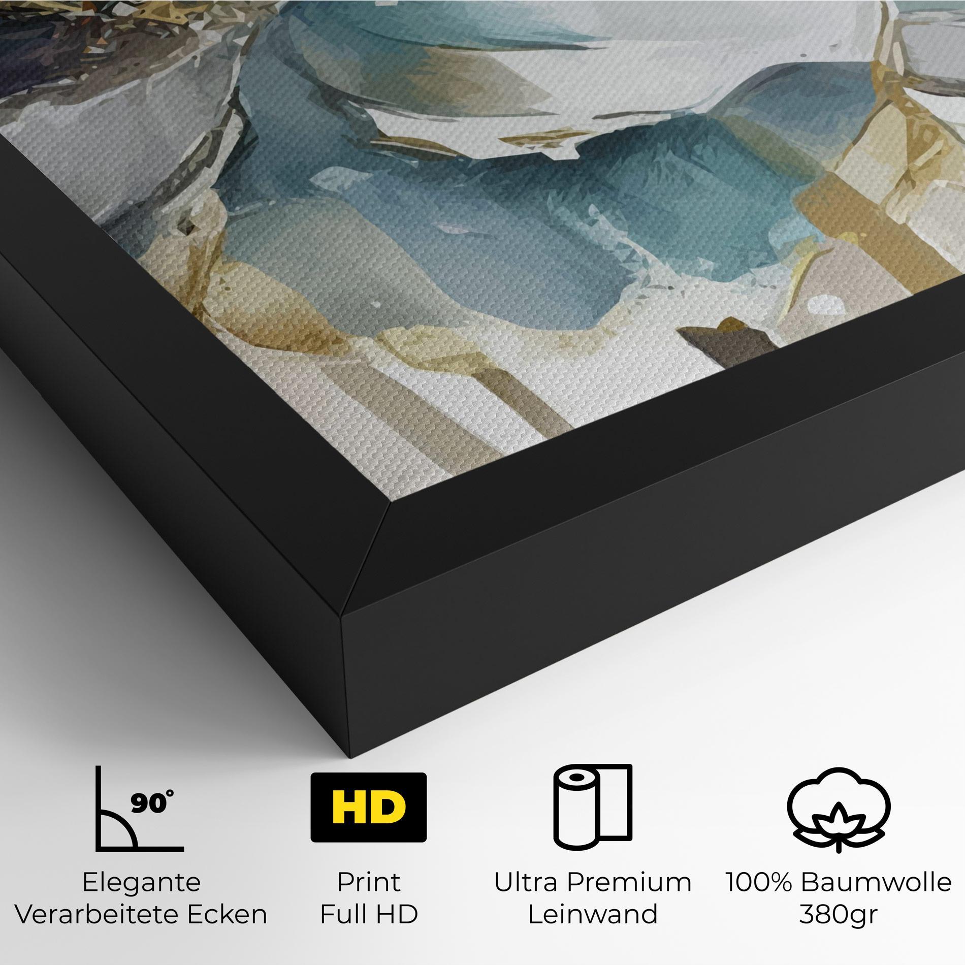 Leinwandbild Flower Mix Art mockup 4