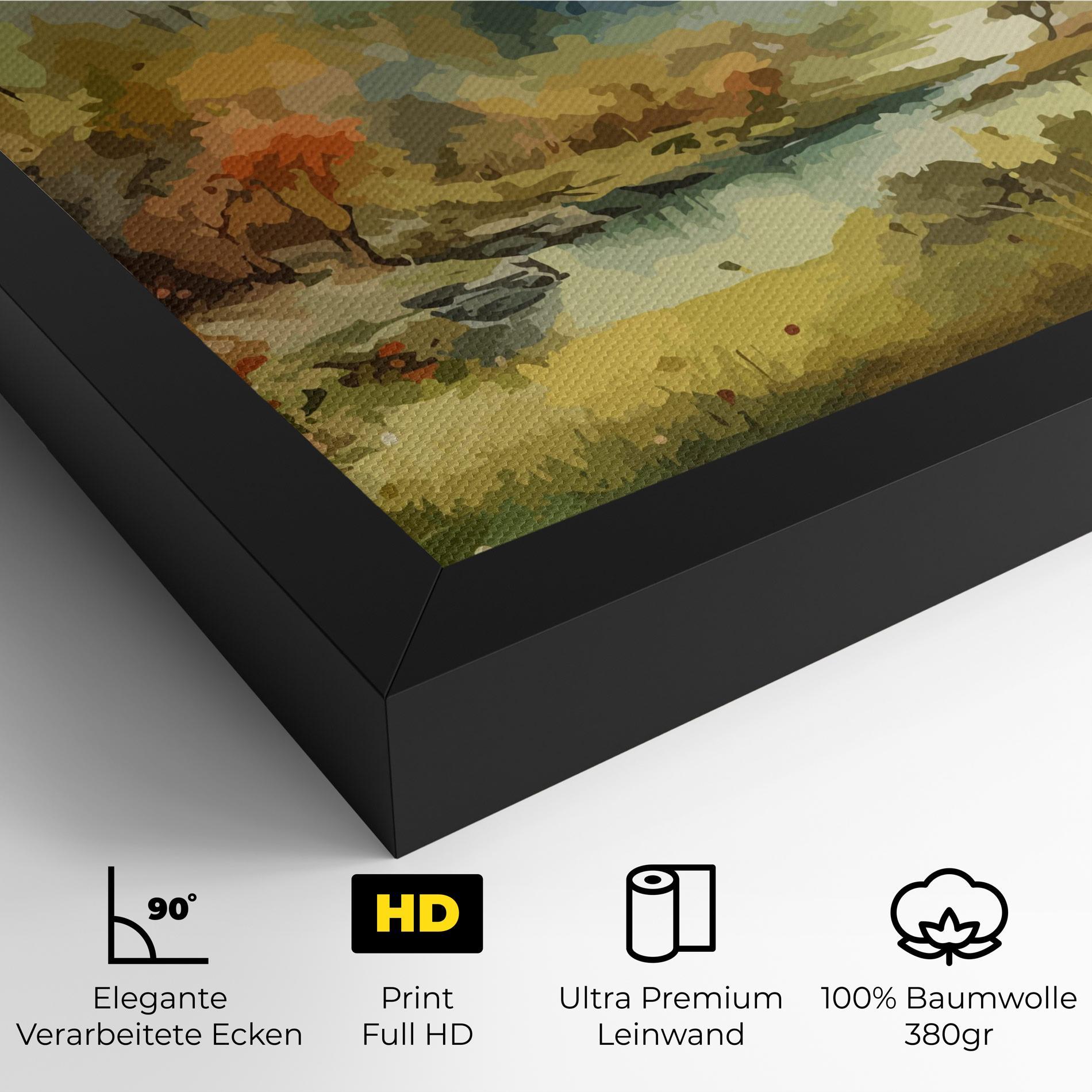 Leinwandbild Nature Painting mockup 4