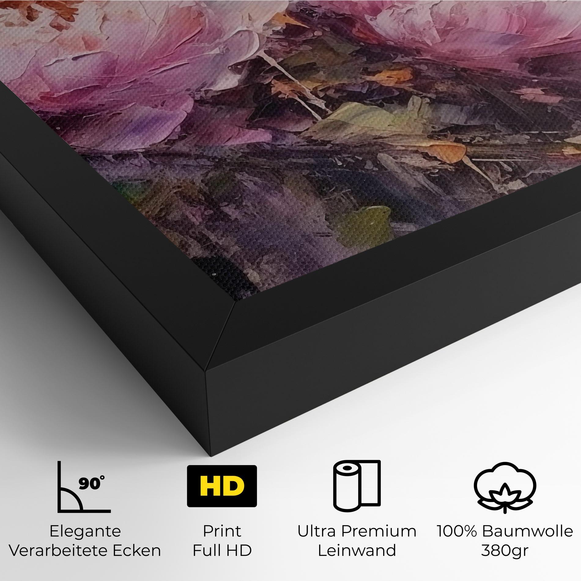 Leinwandbild Peony Art mockup 4