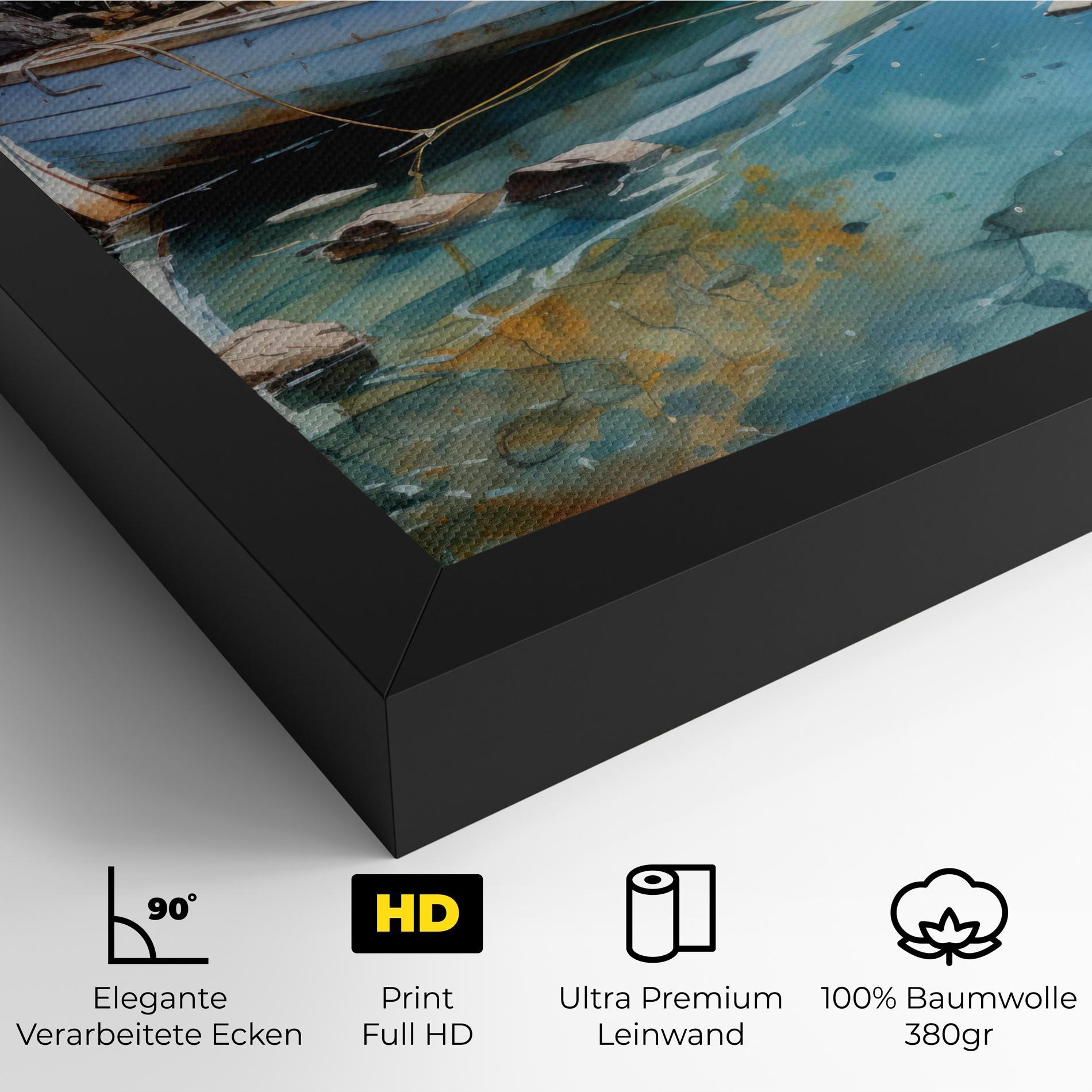 Leinwandbild Sailing Boat mockup 4