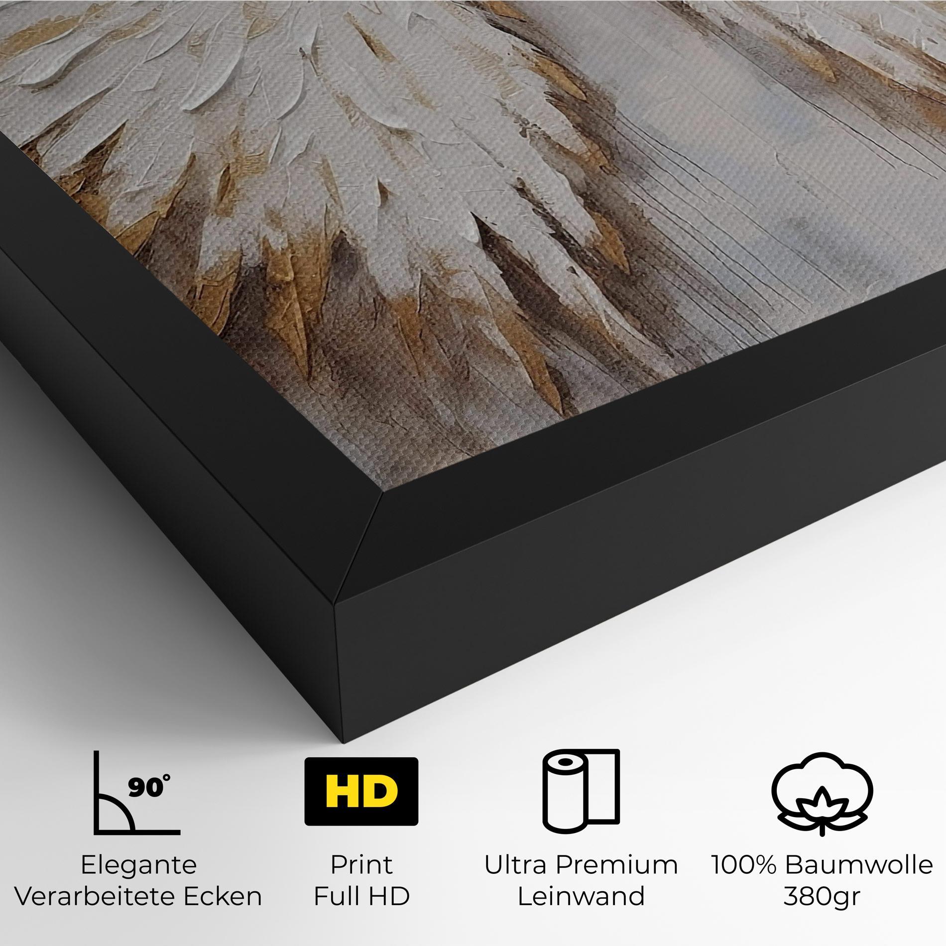 Leinwandbild White Angel Wings mockup 4