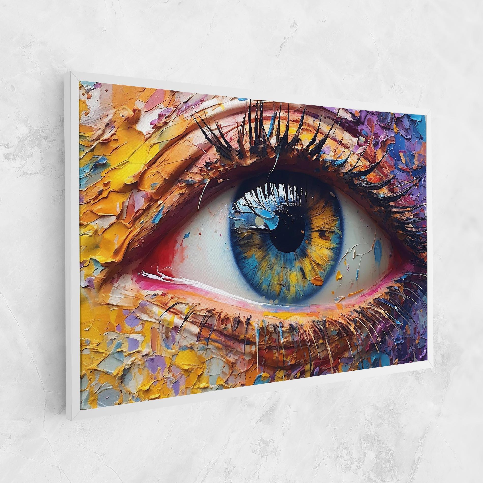 Leinwandbild Blue Eyes Art mockup 1
