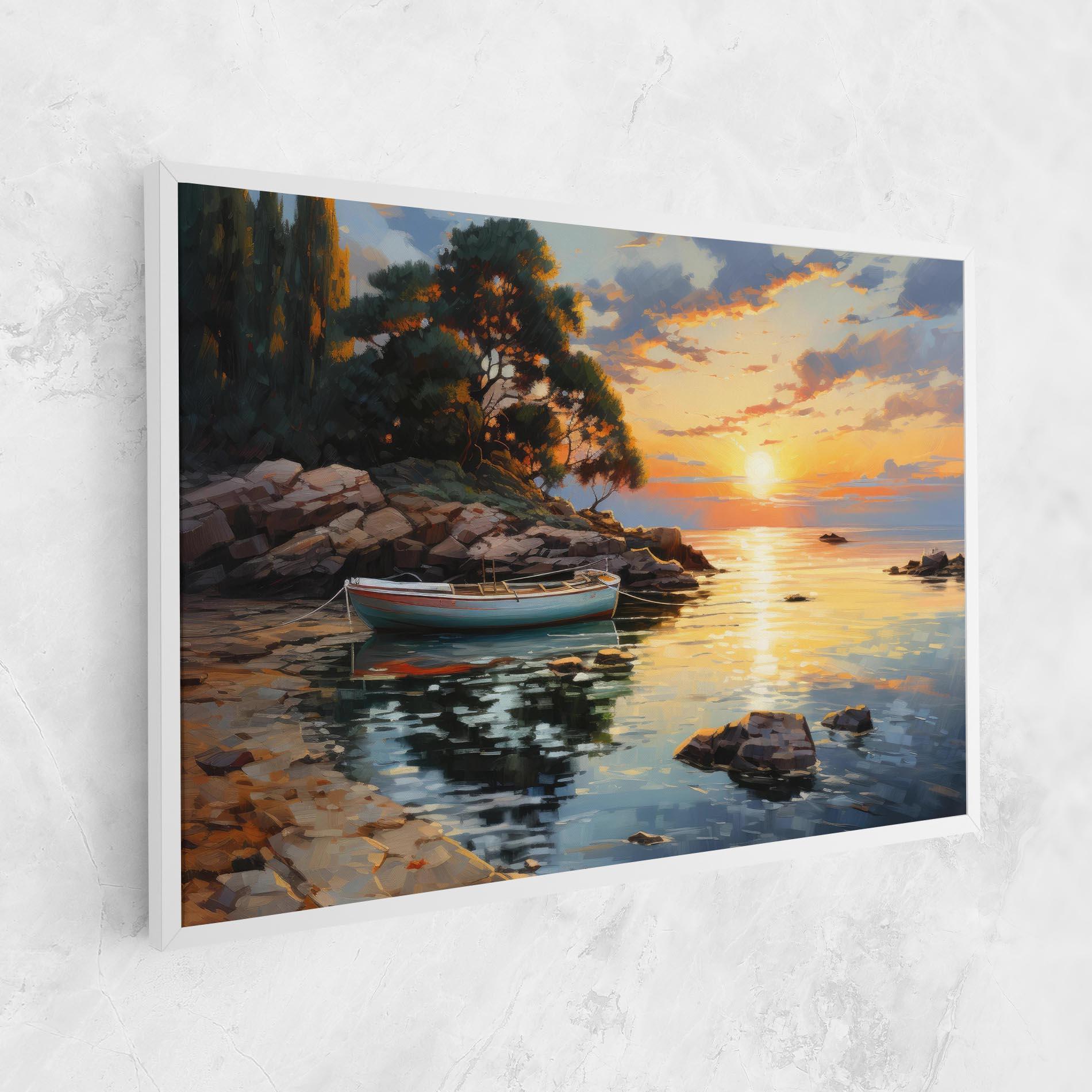 Leinwandbild Sunset Sea Art mockup 1