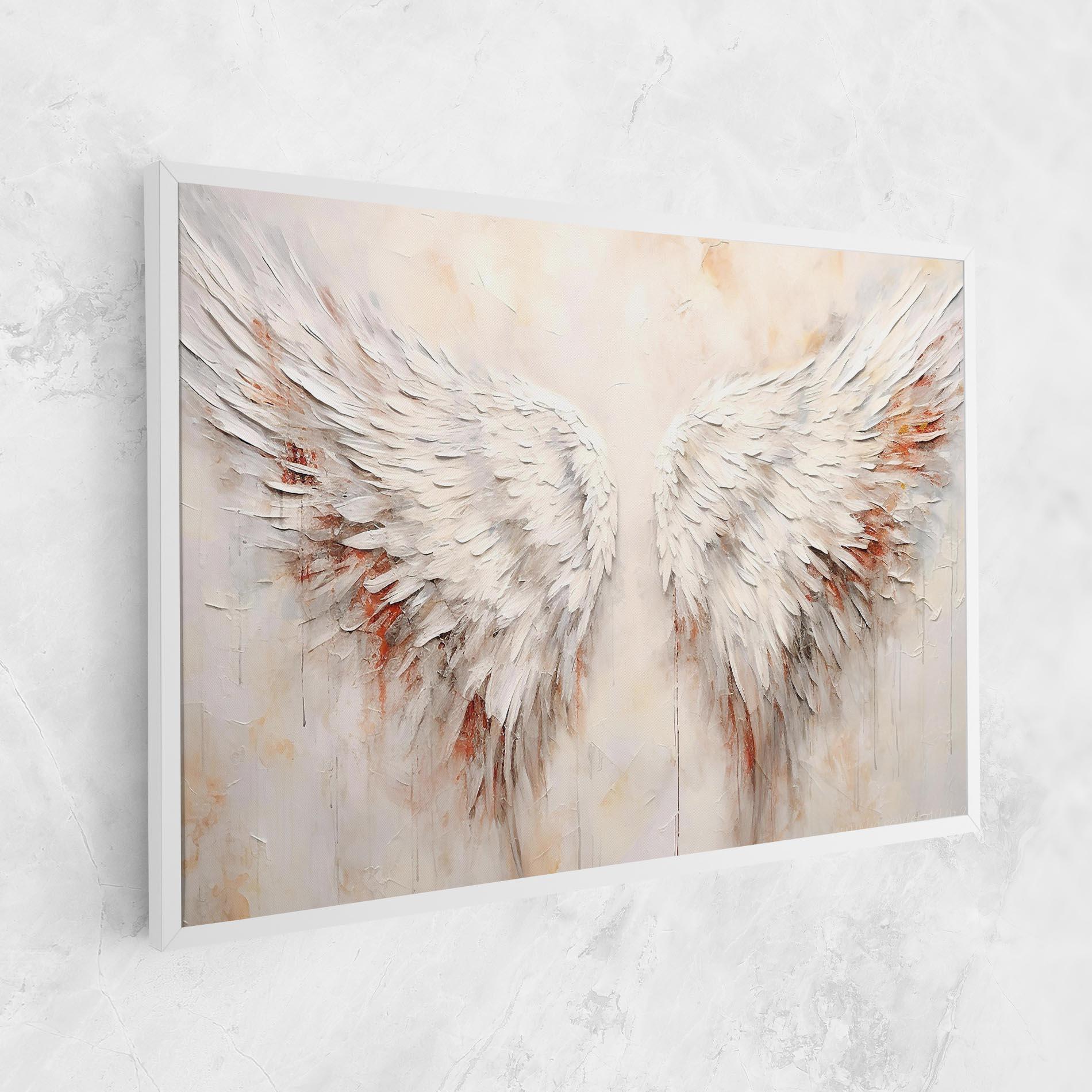 Leinwandbild White Bloody Wings mockup 1