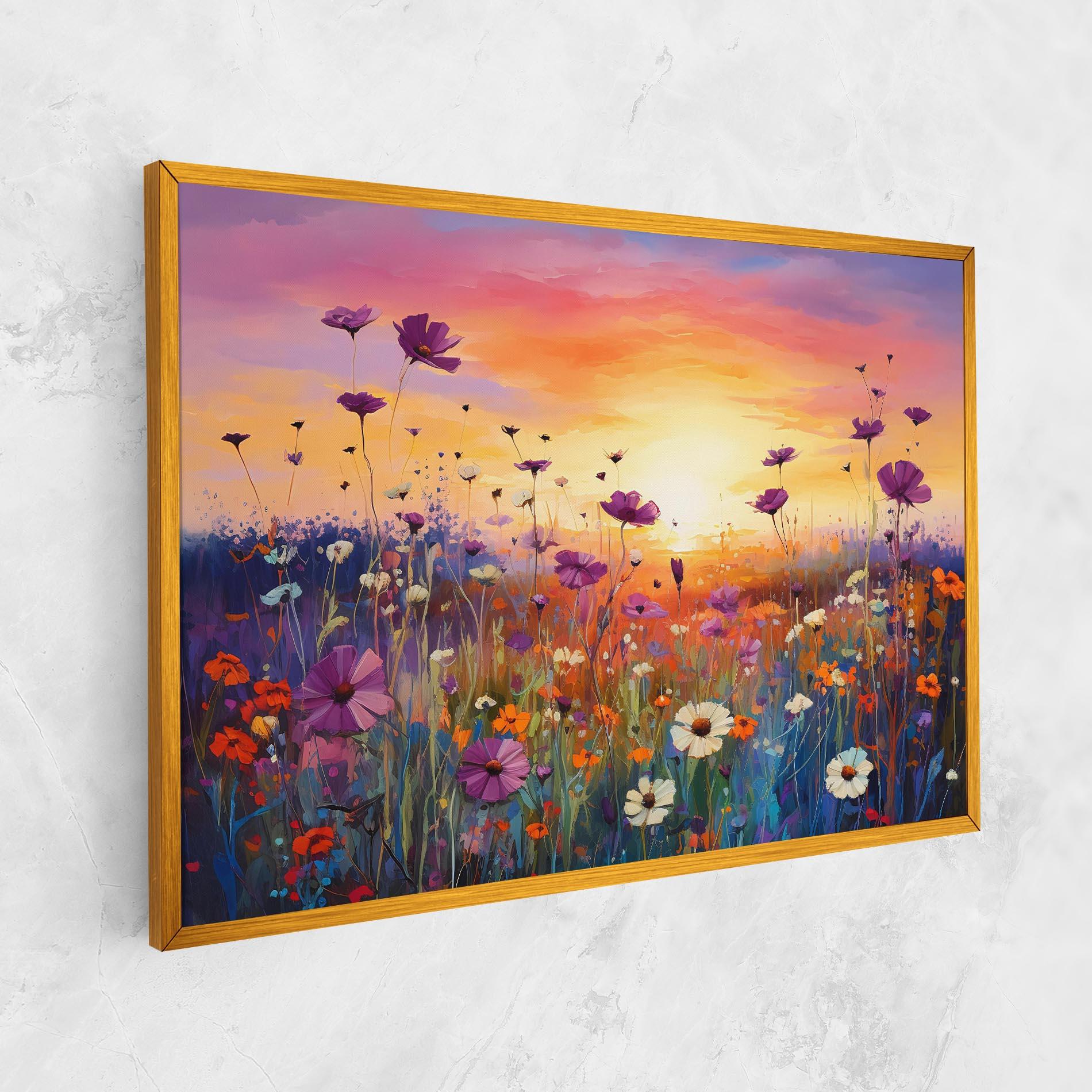 Leinwandbild Dreamy Field Flowers mockup 1