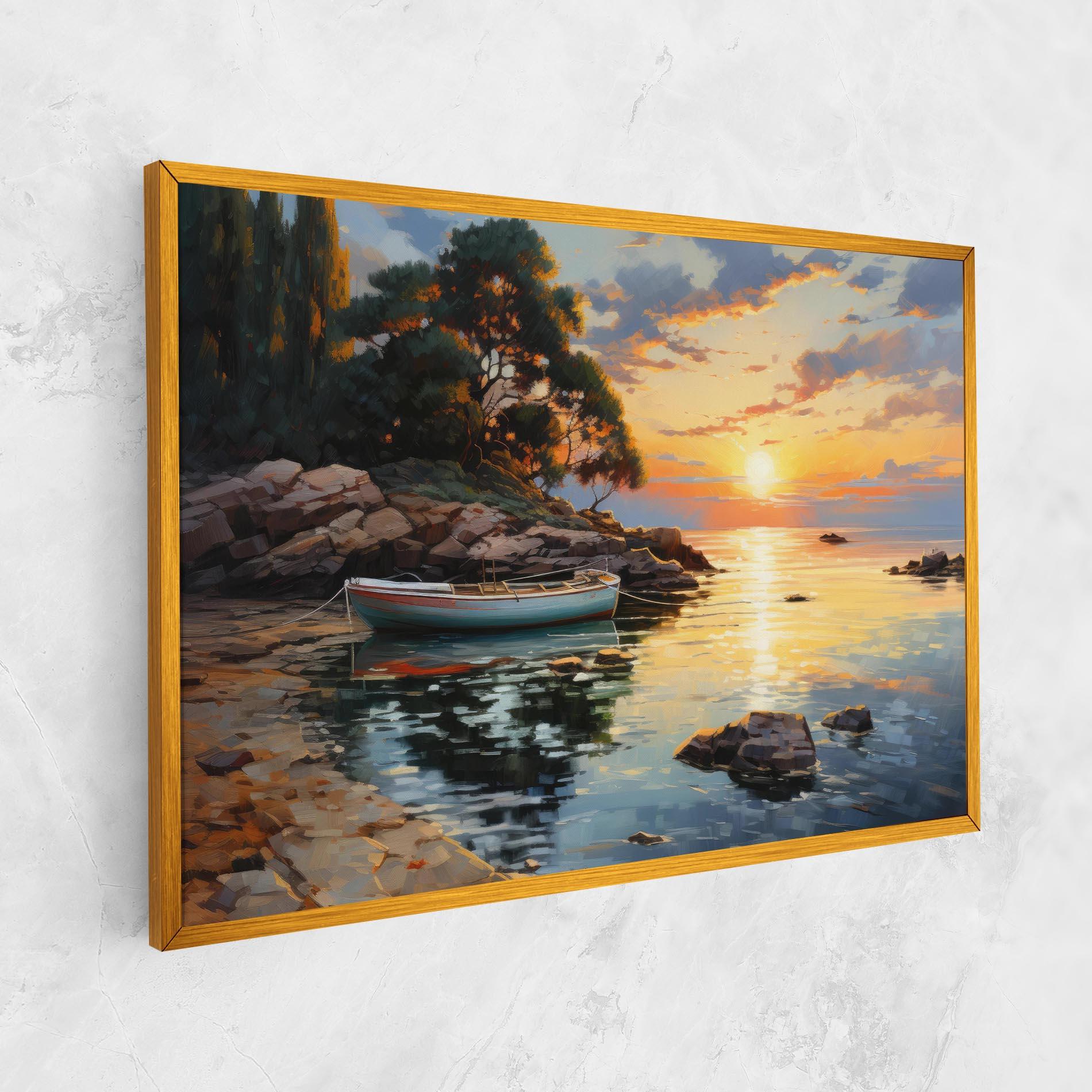 Leinwandbild Sunset Sea Art mockup 1