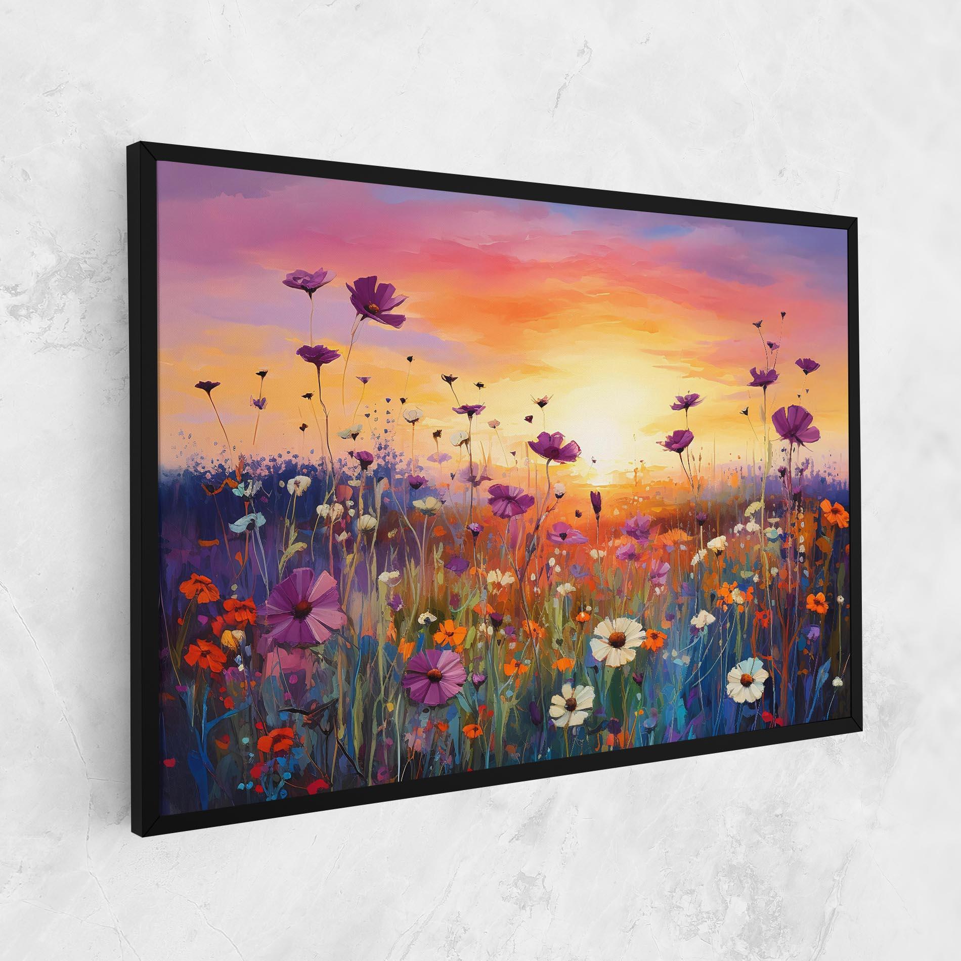 Leinwandbild Dreamy Field Flowers mockup 1