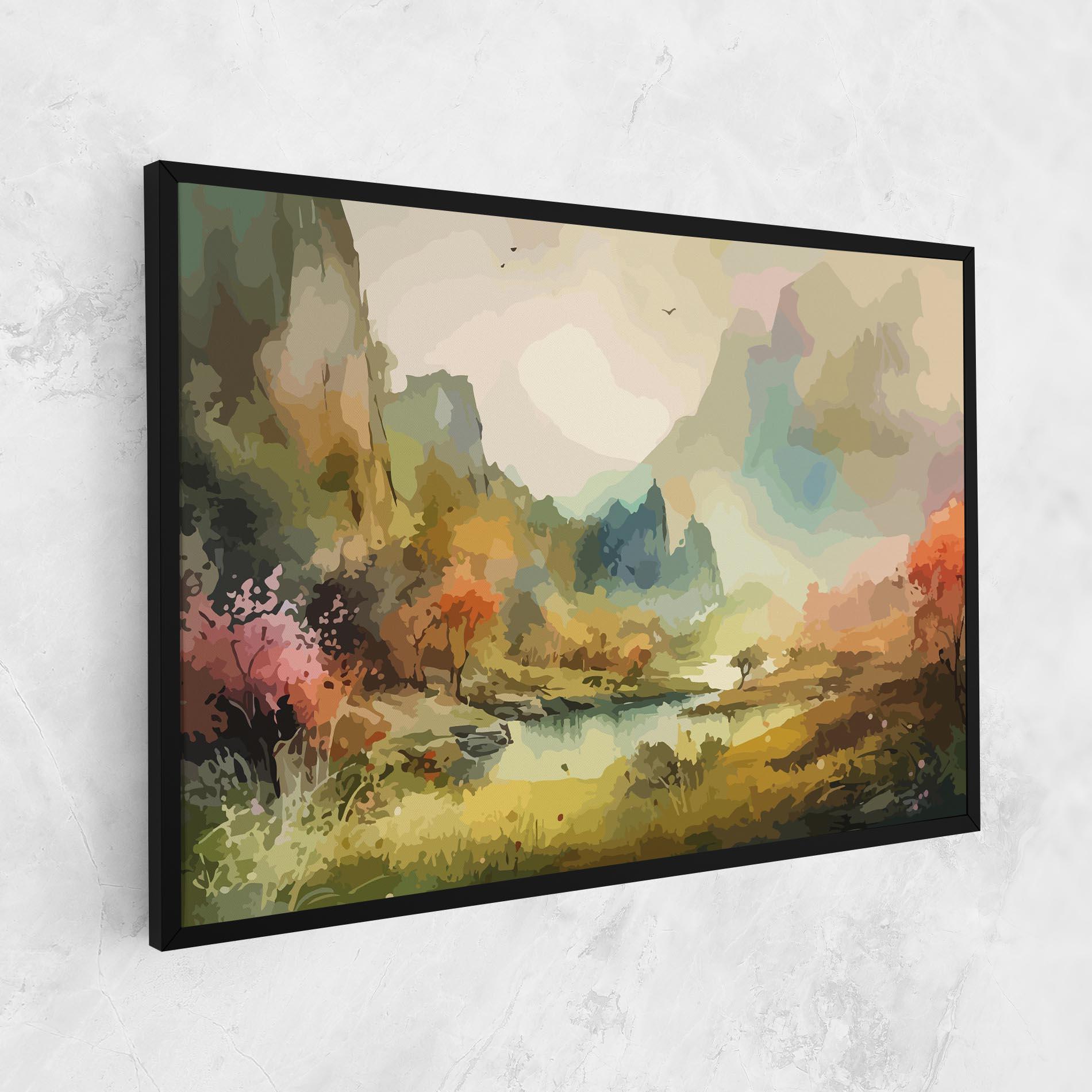 Leinwandbild Nature Painting mockup 1