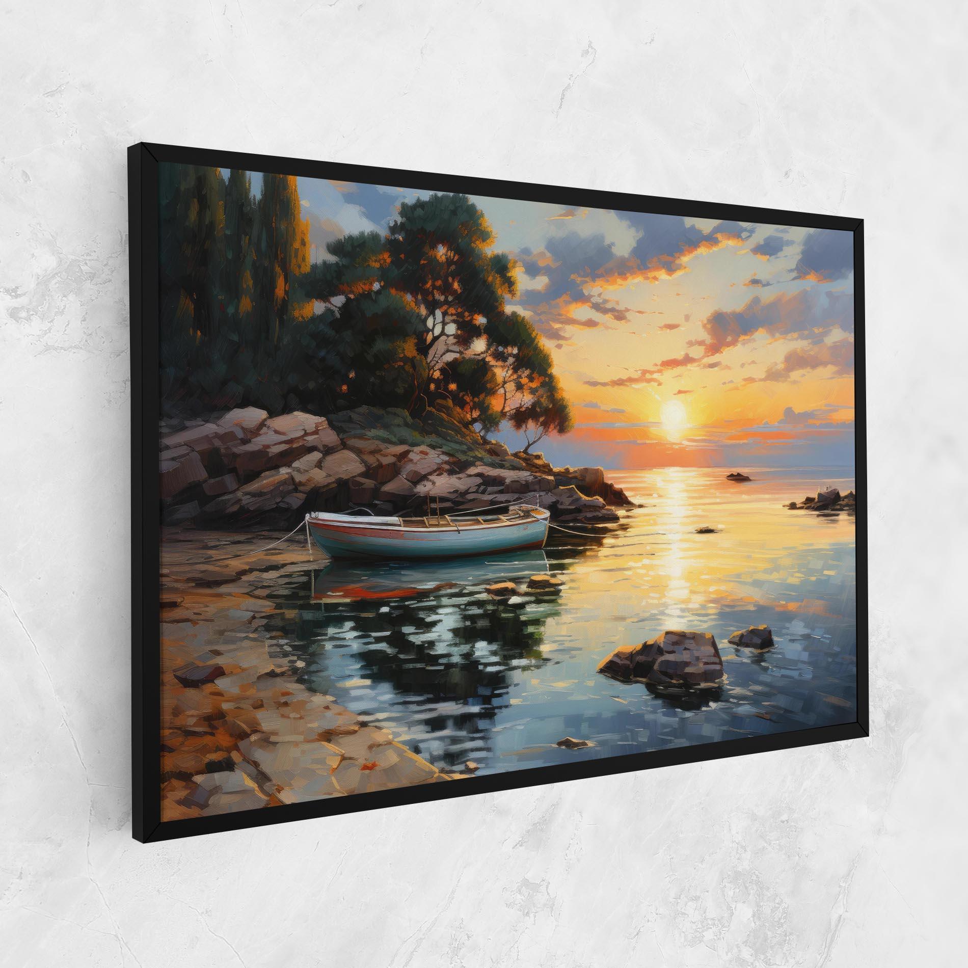 Leinwandbild Sunset Sea Art mockup 1