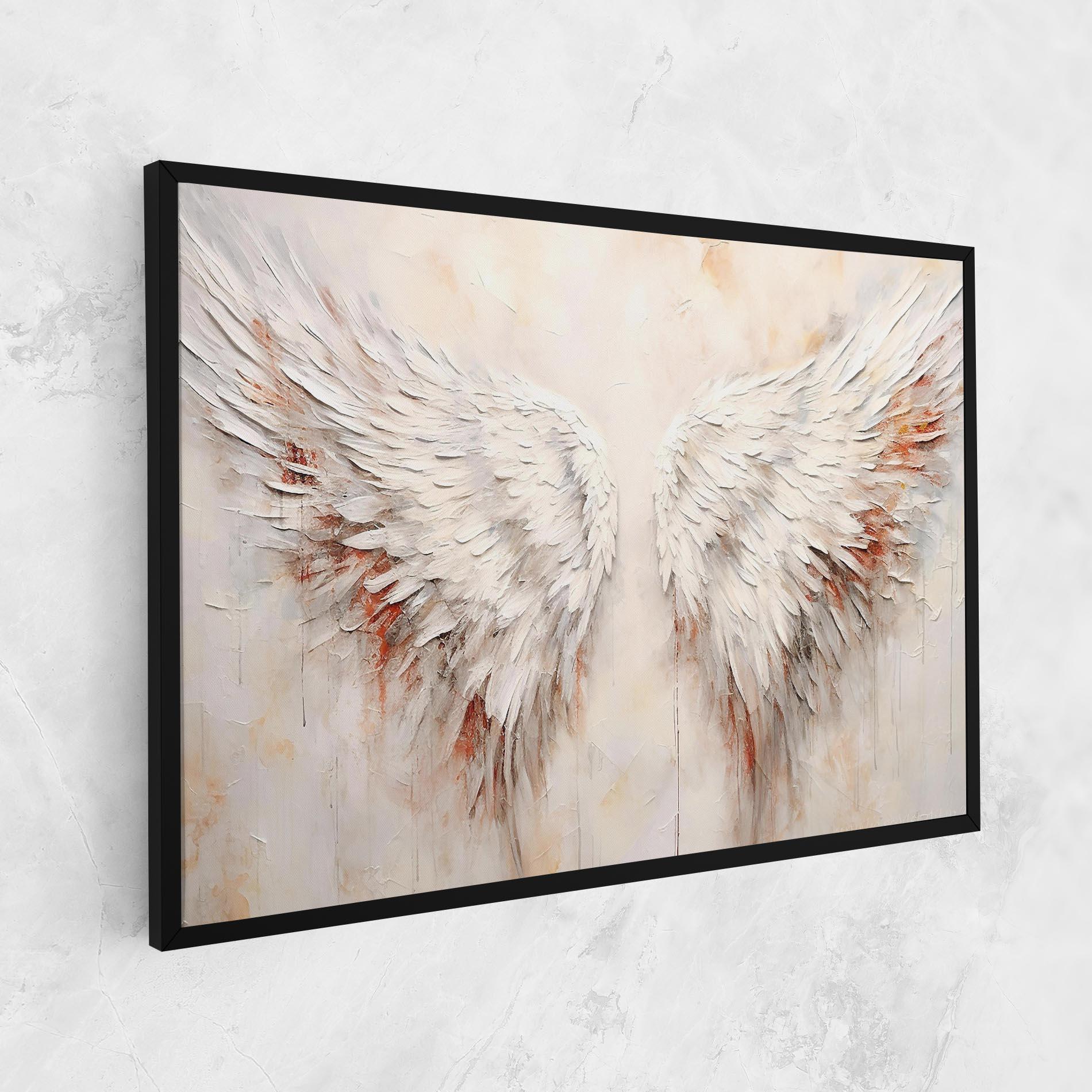 Leinwandbild White Bloody Wings mockup 1