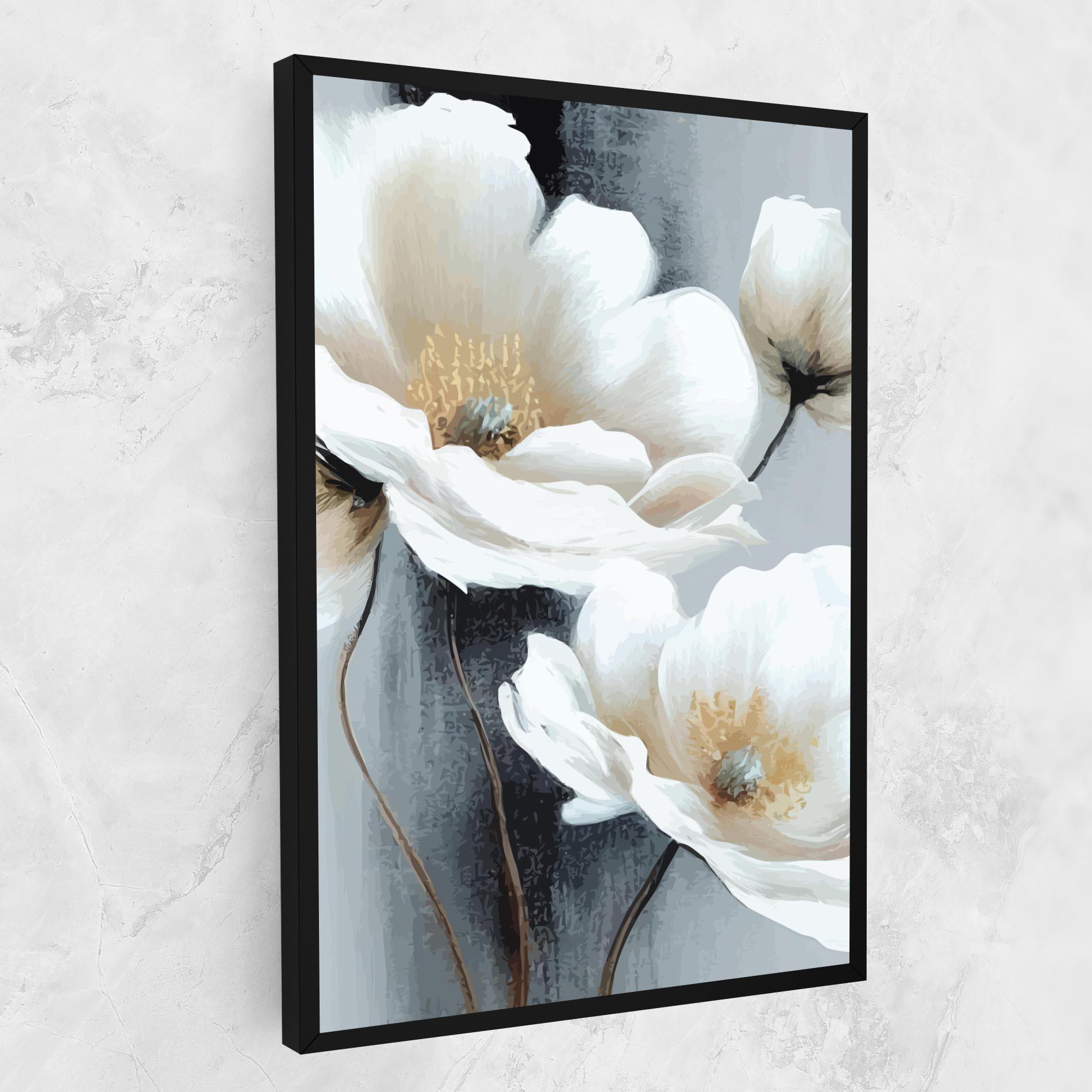 Leinwandbild Paint Texture Flower mockup 1