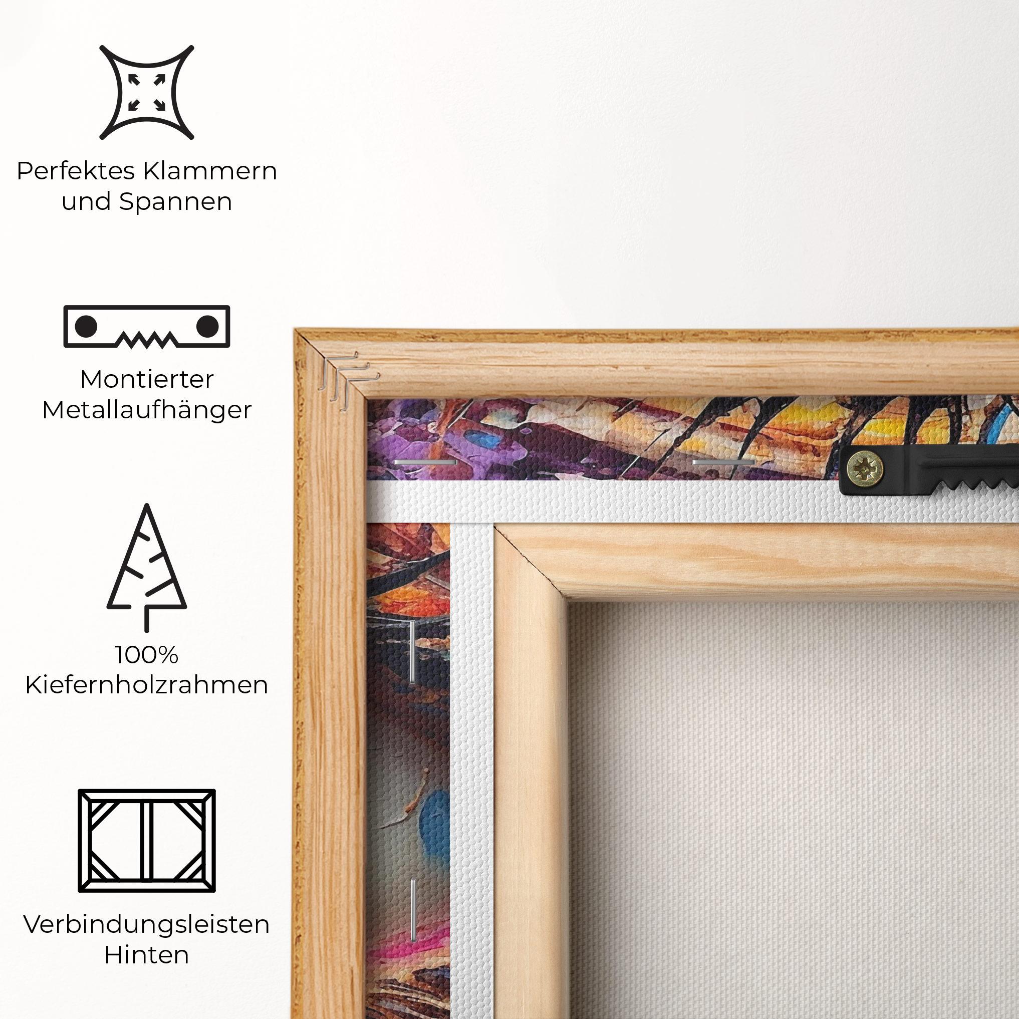 Leinwandbild Blue Eyes Art mockup 5