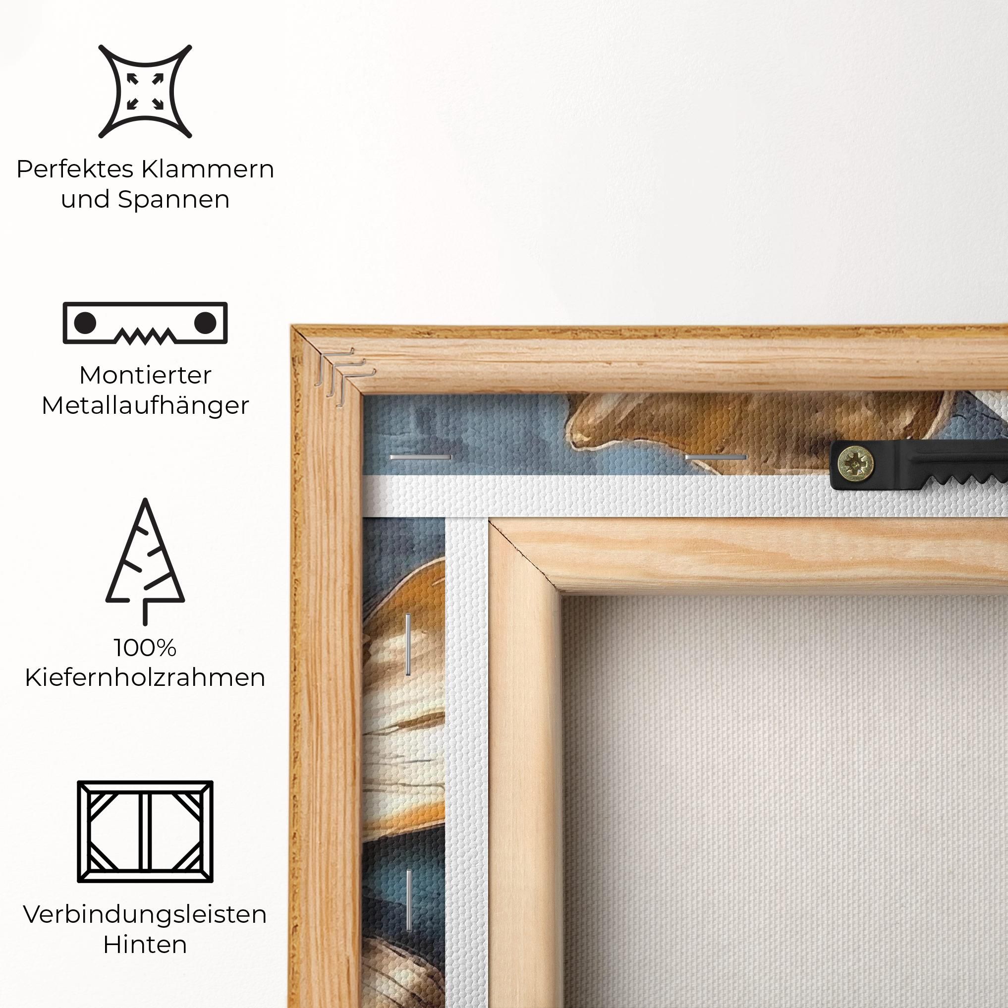 Golden Rose On Blue mockup 5