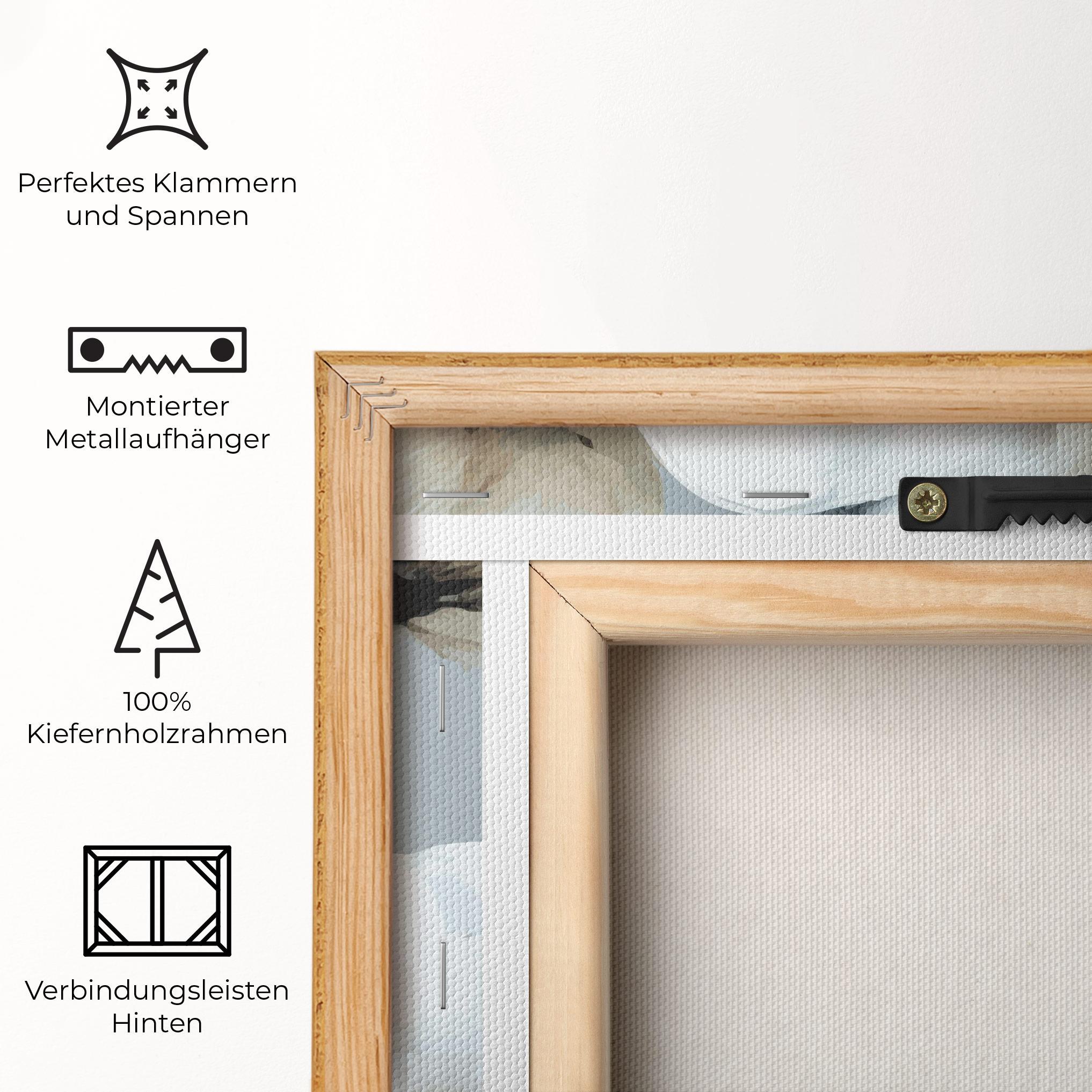 Leinwandbild Paint Texture Flower mockup 5