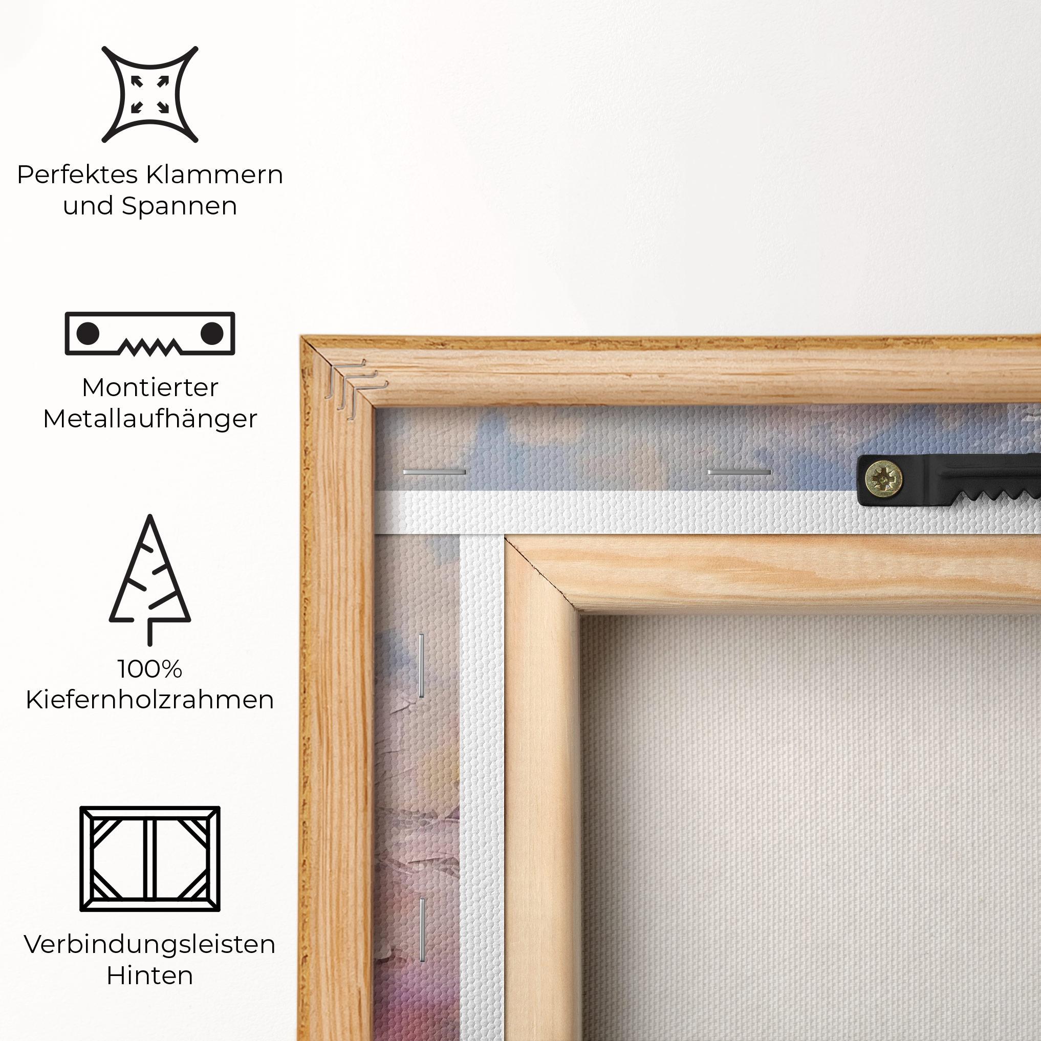 Leinwandbild Peony Art mockup 5