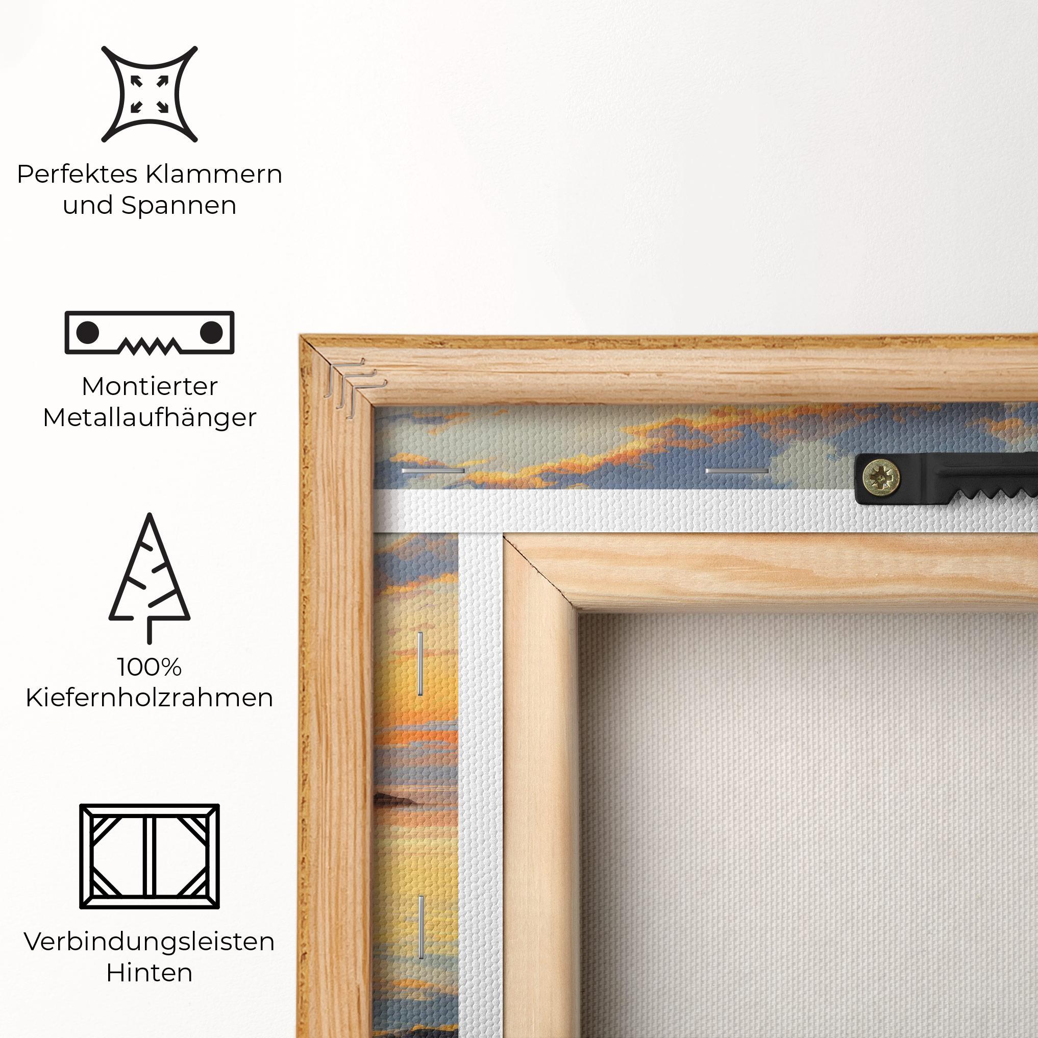 Leinwandbild Sunset Sea Art mockup 5