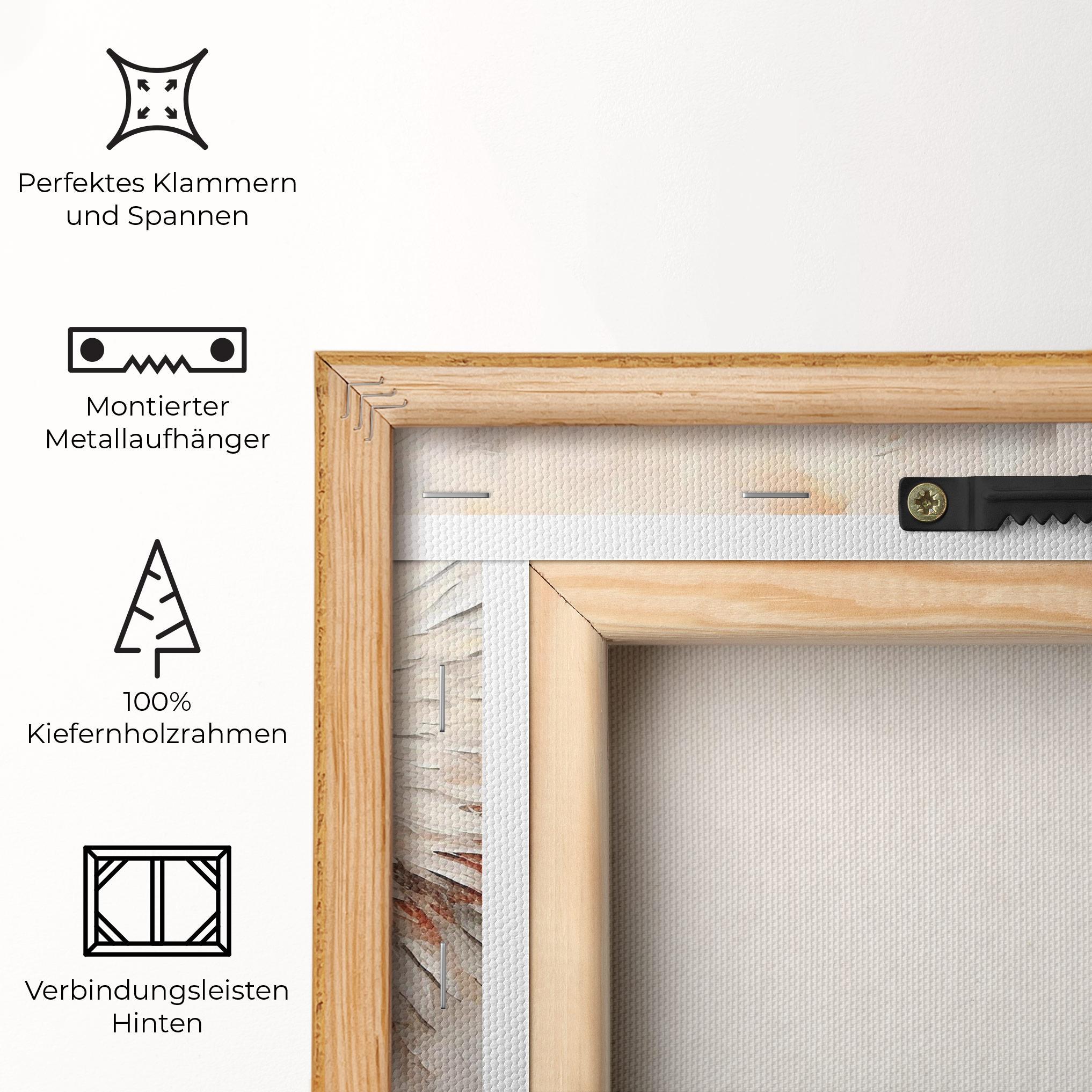 Leinwandbild White Bloody Wings mockup 5