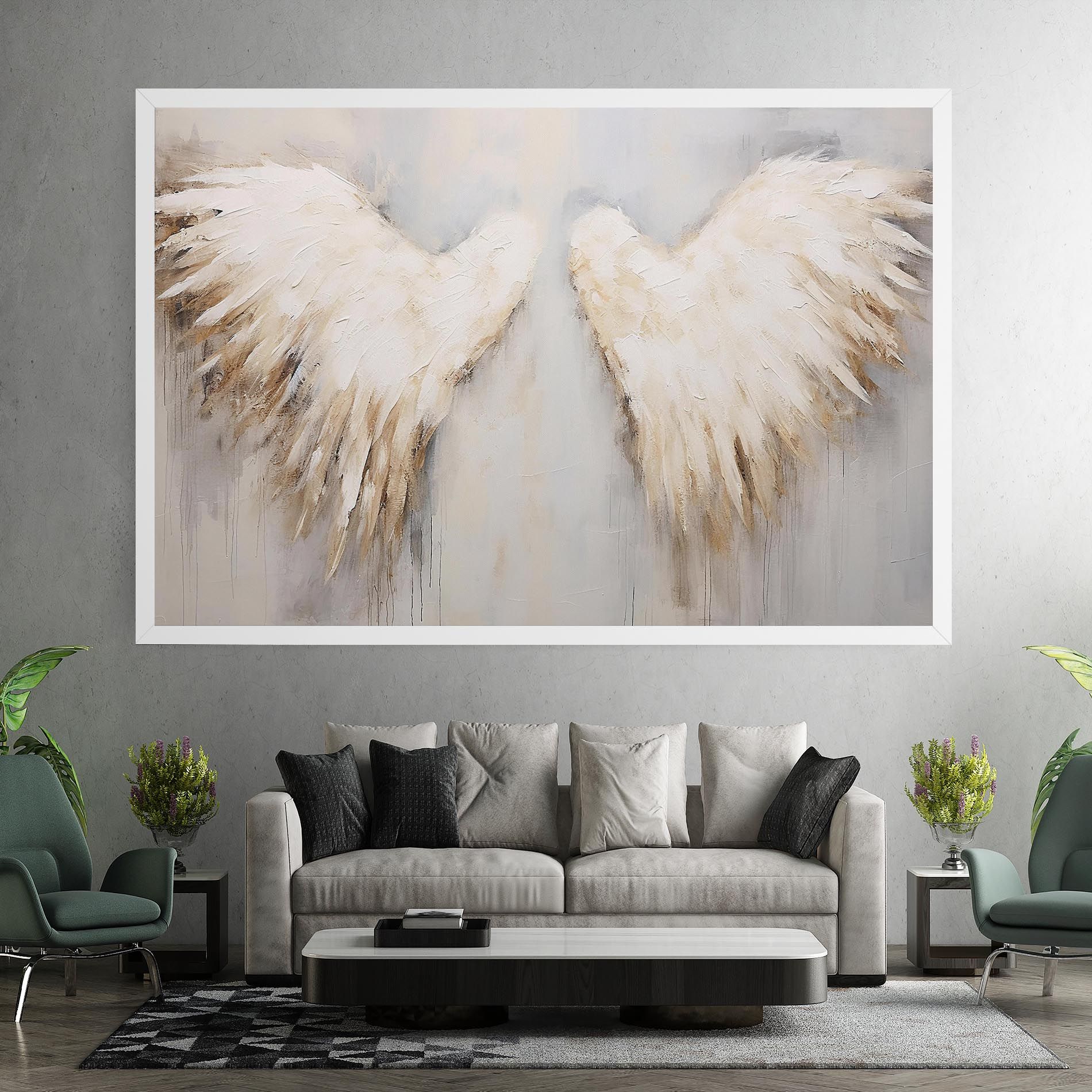 Cream White Wings mockup 7