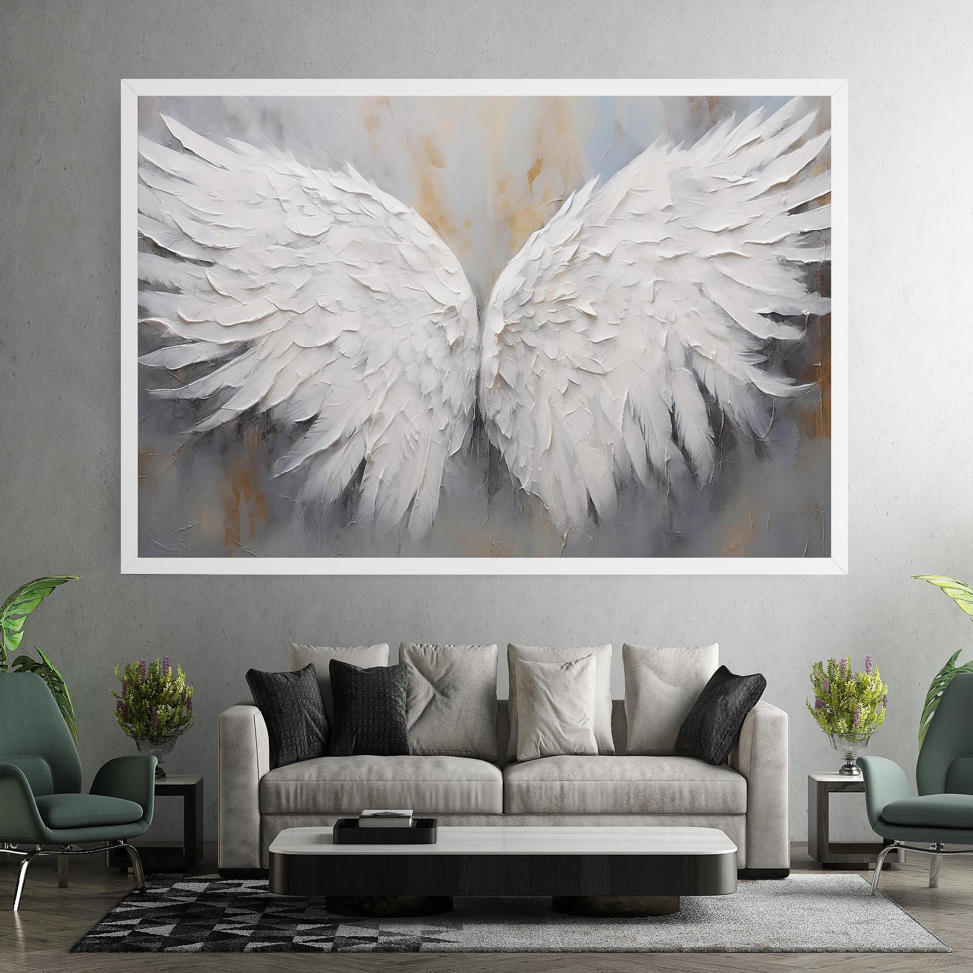 Leinwandbild Pretty Angel Wings mockup 7