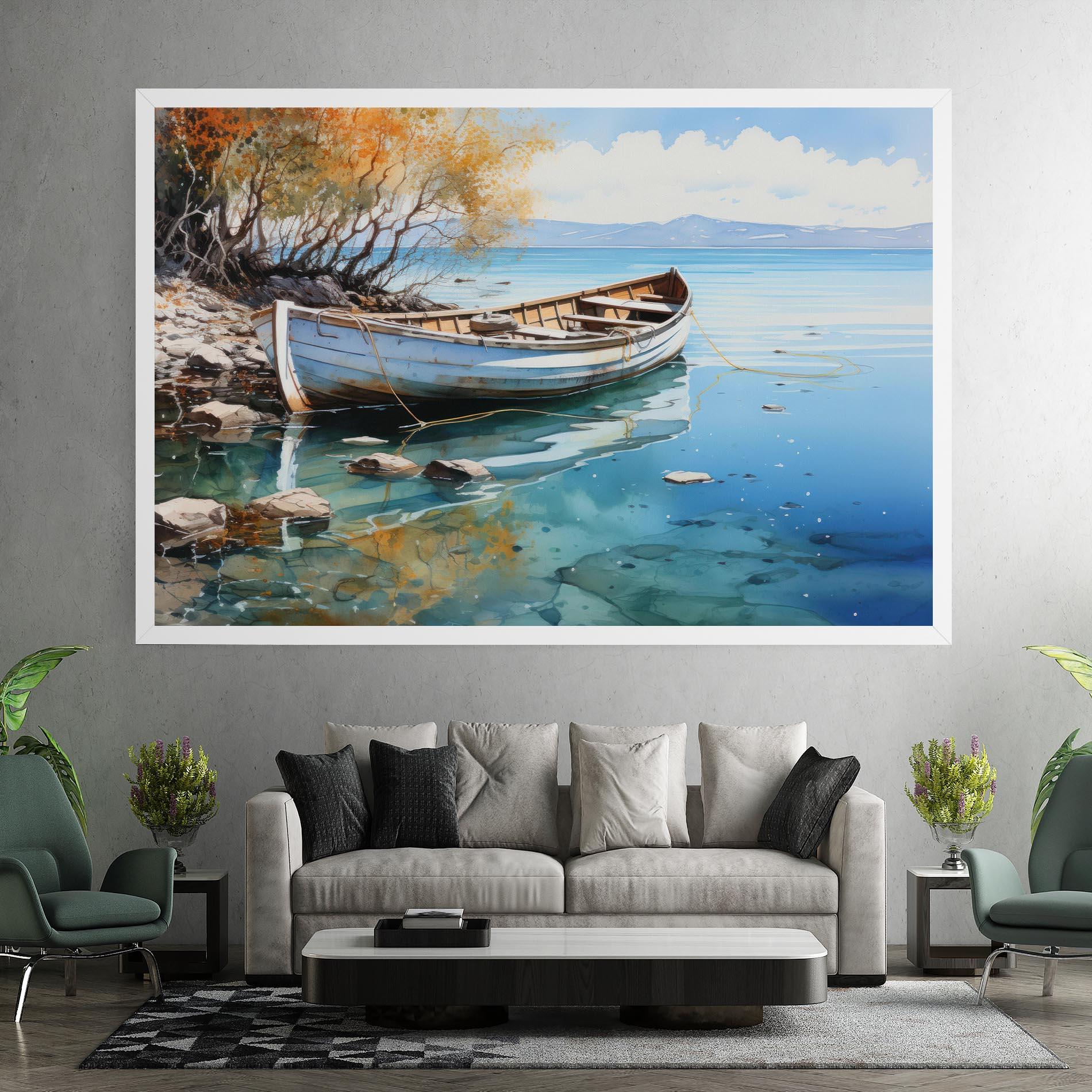 Leinwandbild Sailing Boat mockup 7