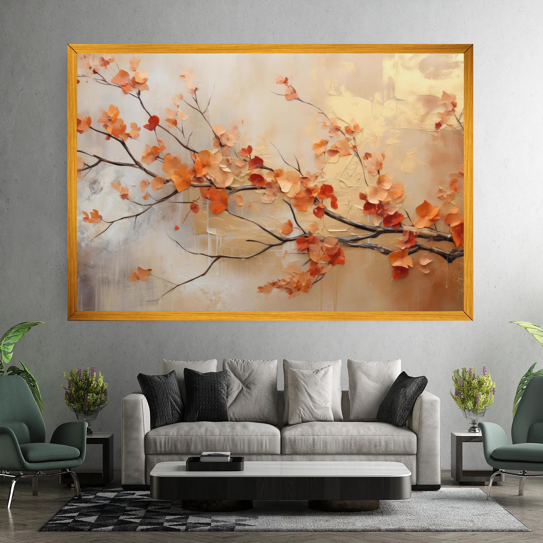 Leinwandbild Autumn Nature Art mockup 7