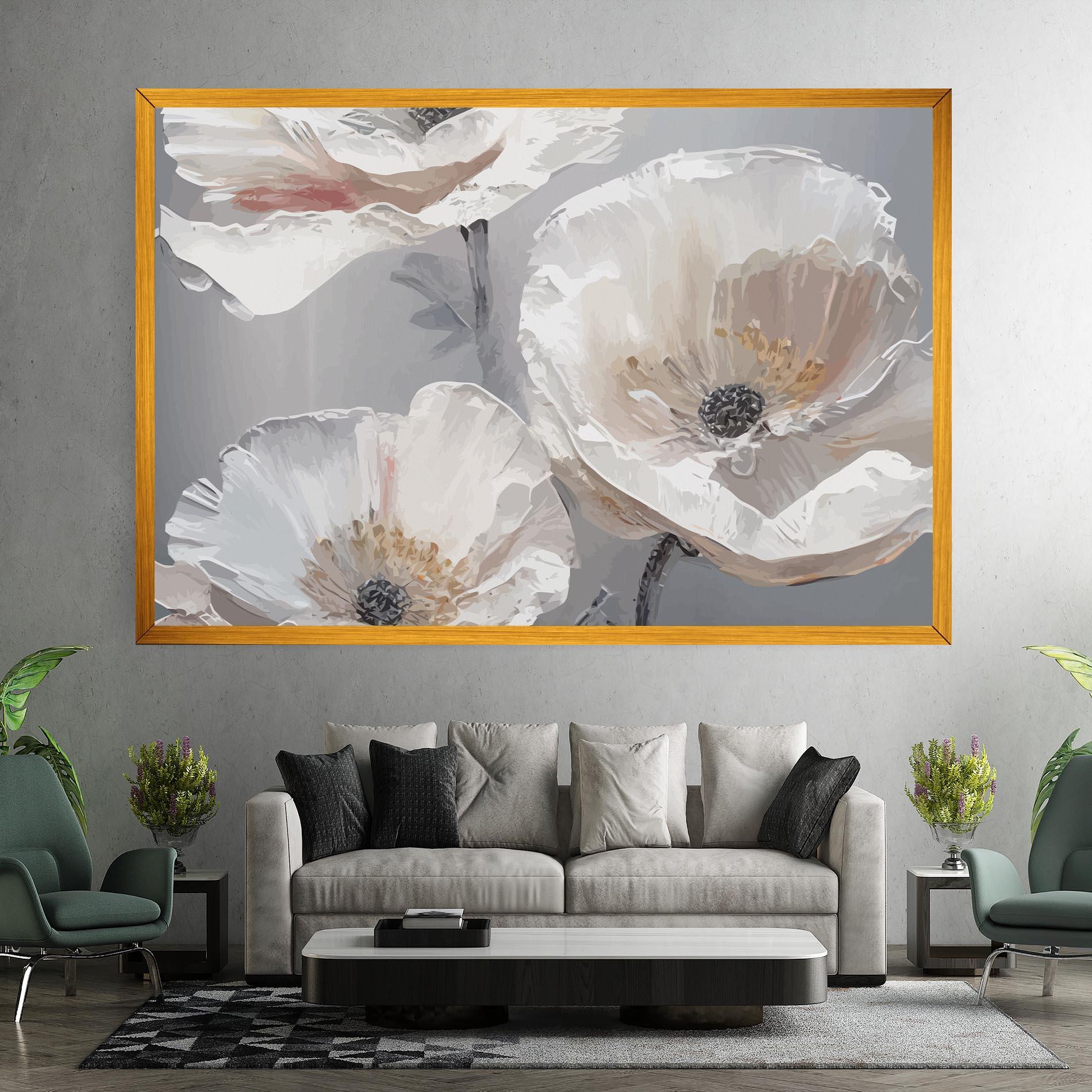 Leinwandbild Cream Mix Flower mockup 7