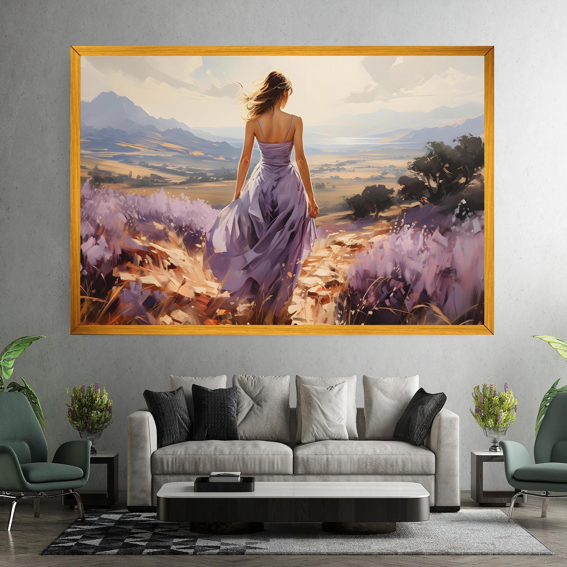 Purple Dress Woman mockup 7