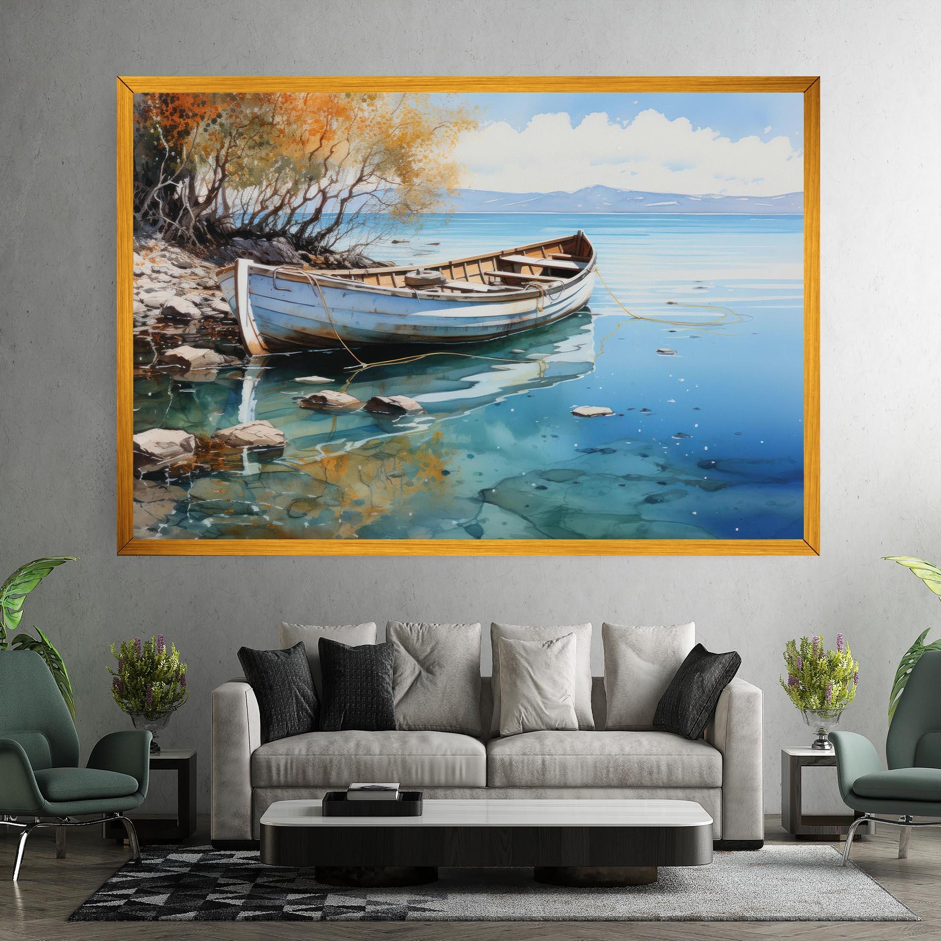 Leinwandbild Sailing Boat mockup 7