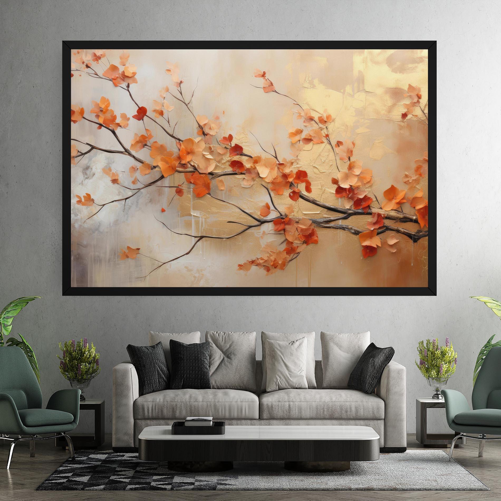 Leinwandbild Autumn Nature Art mockup 7