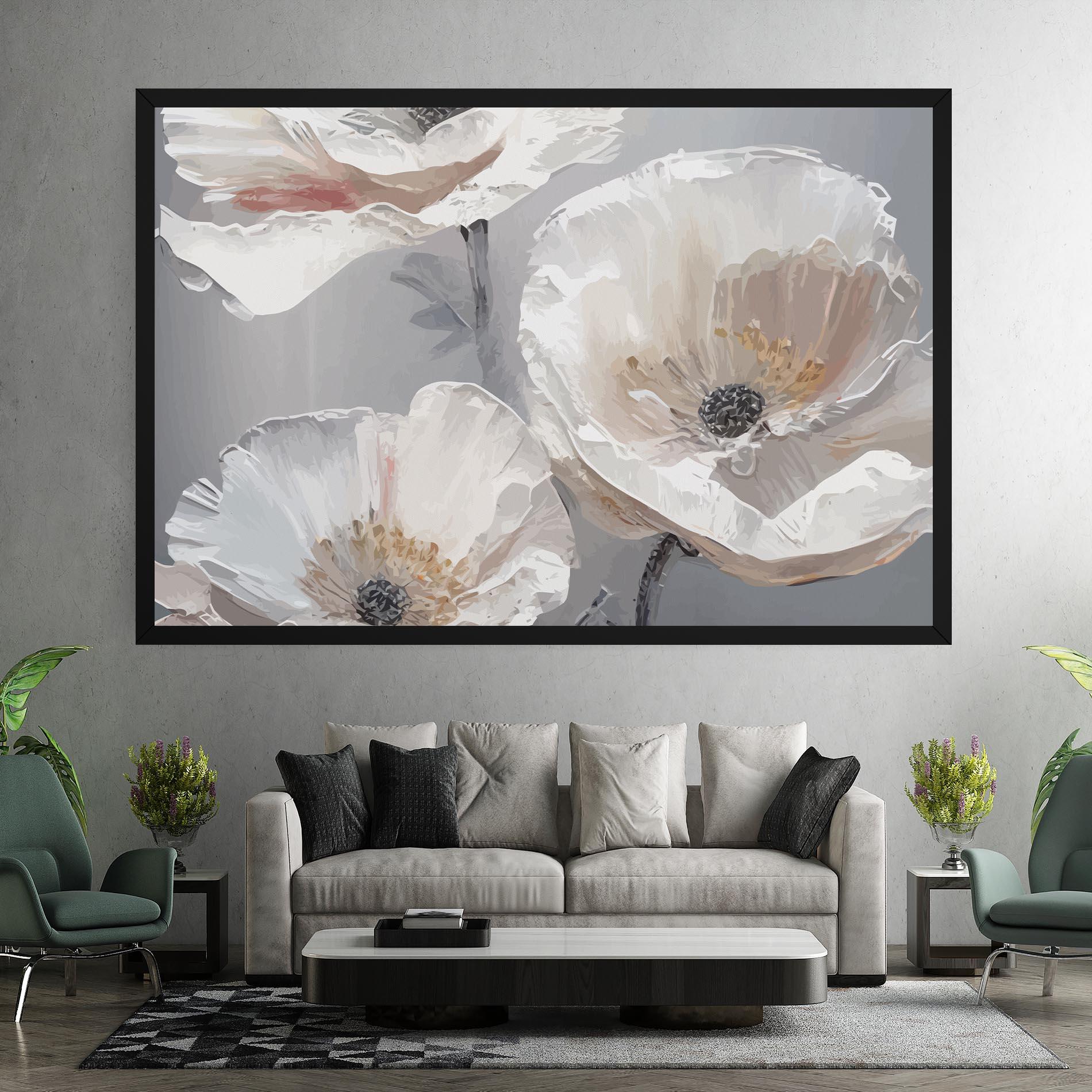 Leinwandbild Cream Mix Flower mockup 7