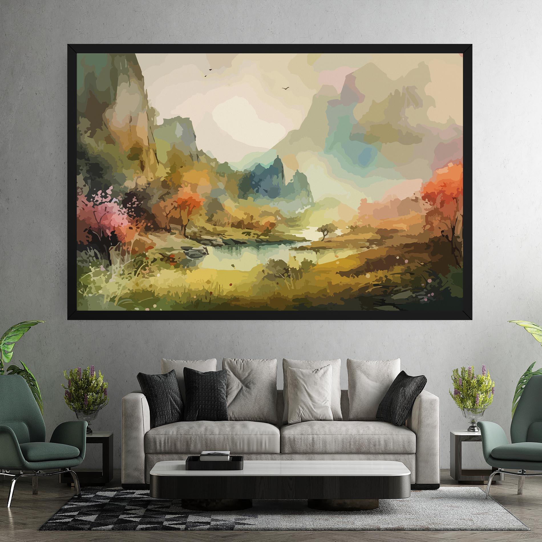 Leinwandbild Nature Painting mockup 7