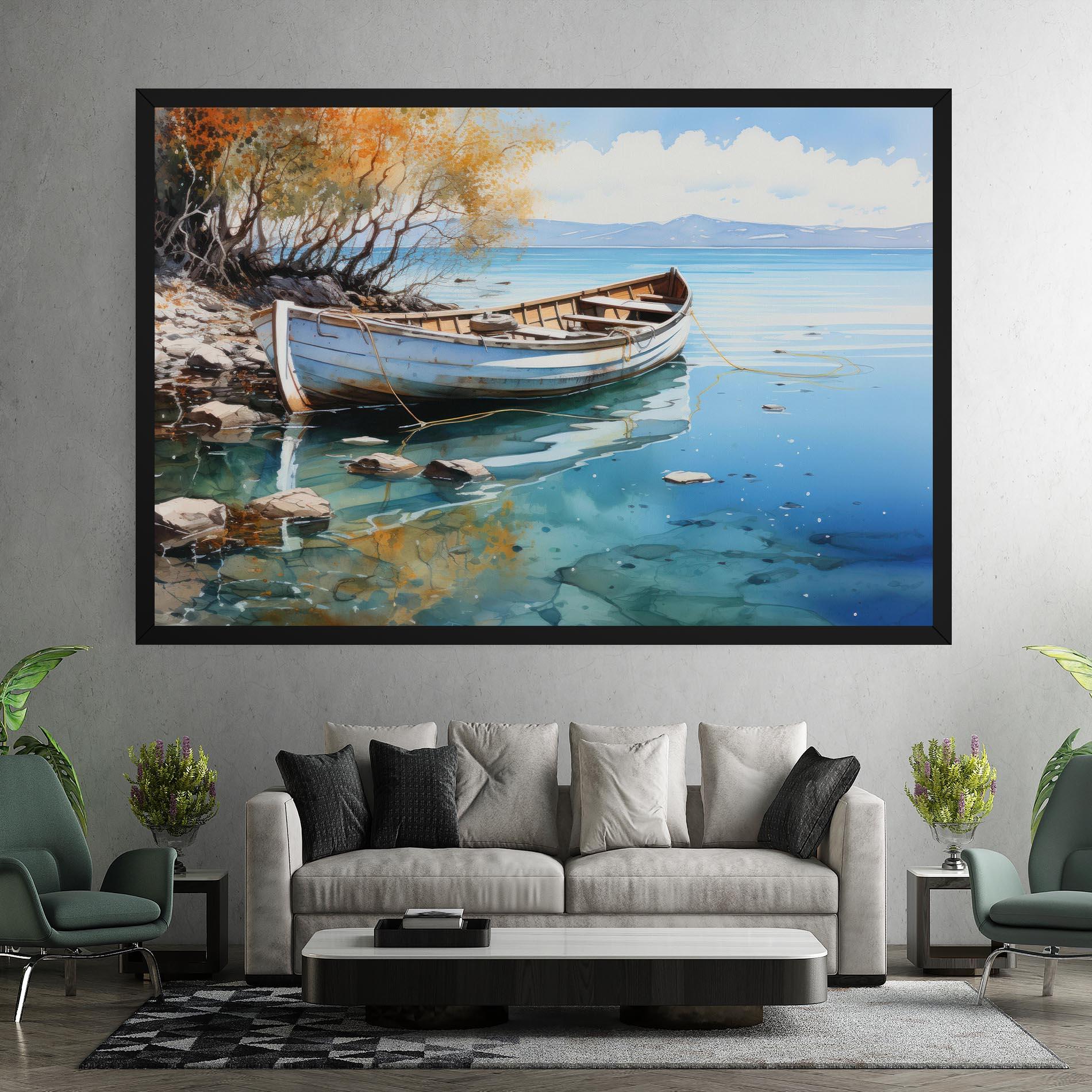 Leinwandbild Sailing Boat mockup 7