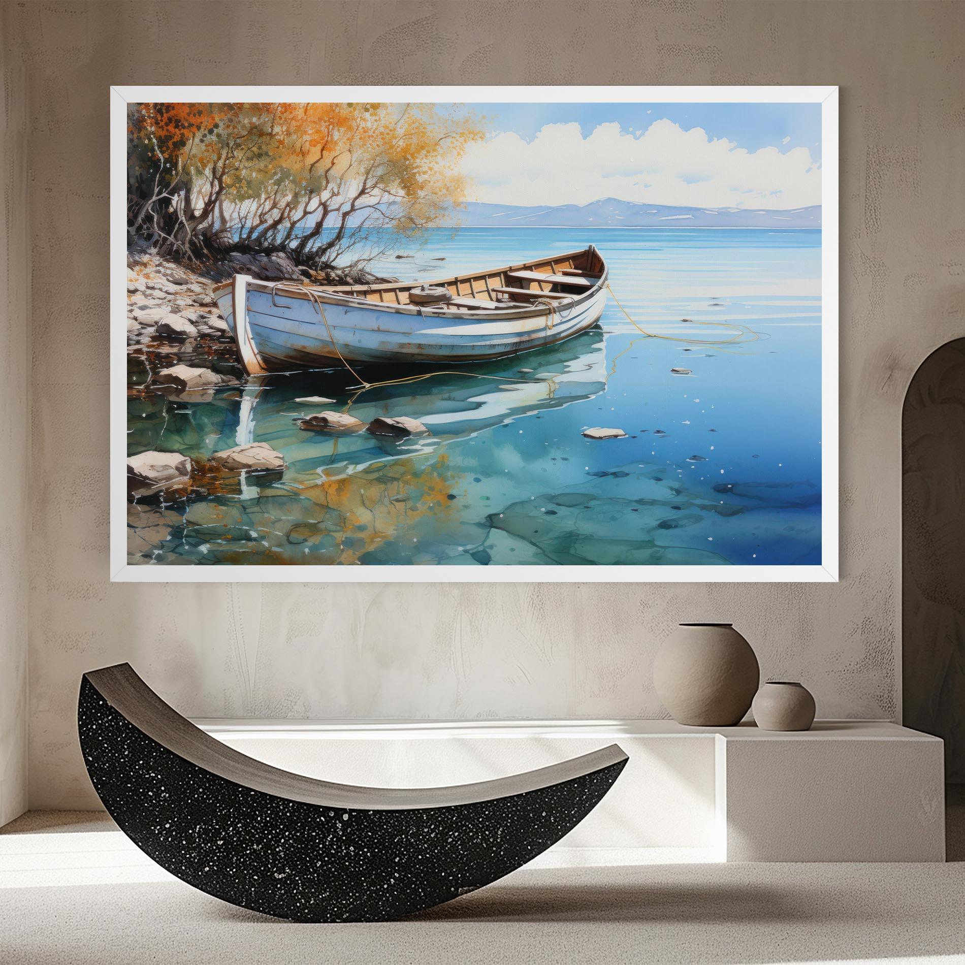 Leinwandbild Sailing Boat mockup 8