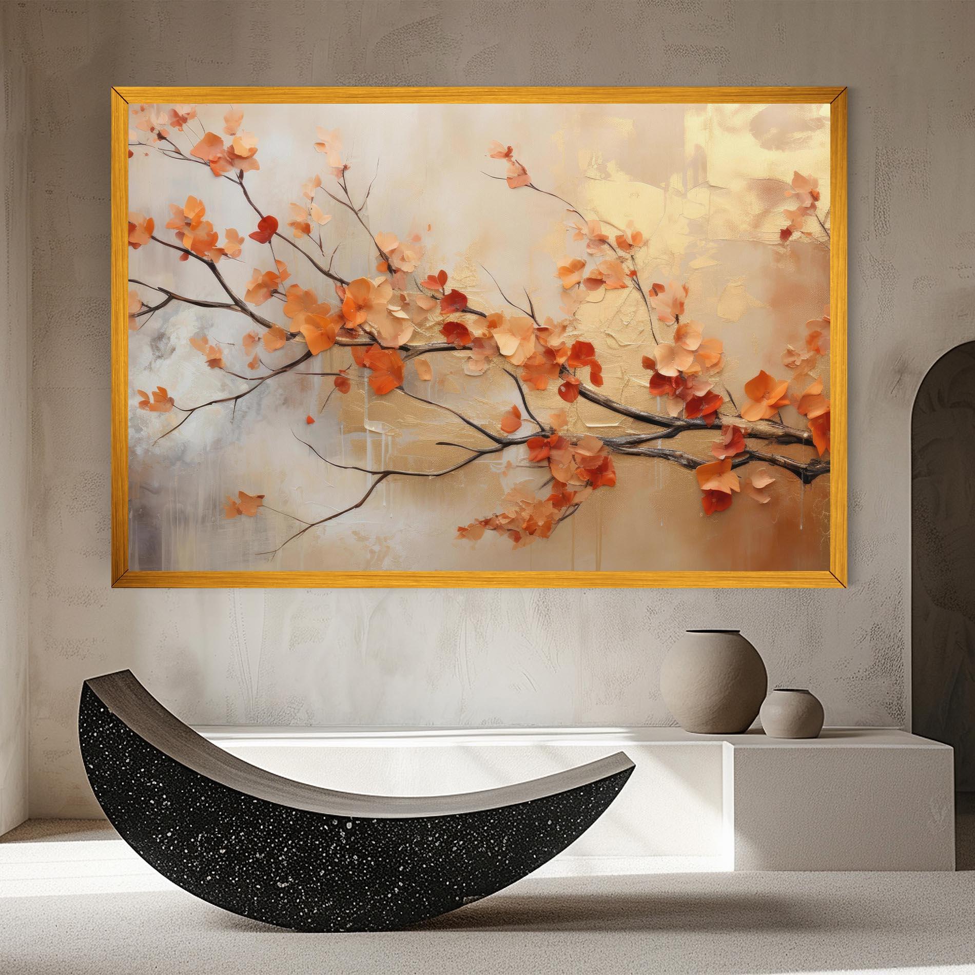 Leinwandbild Autumn Nature Art mockup 8