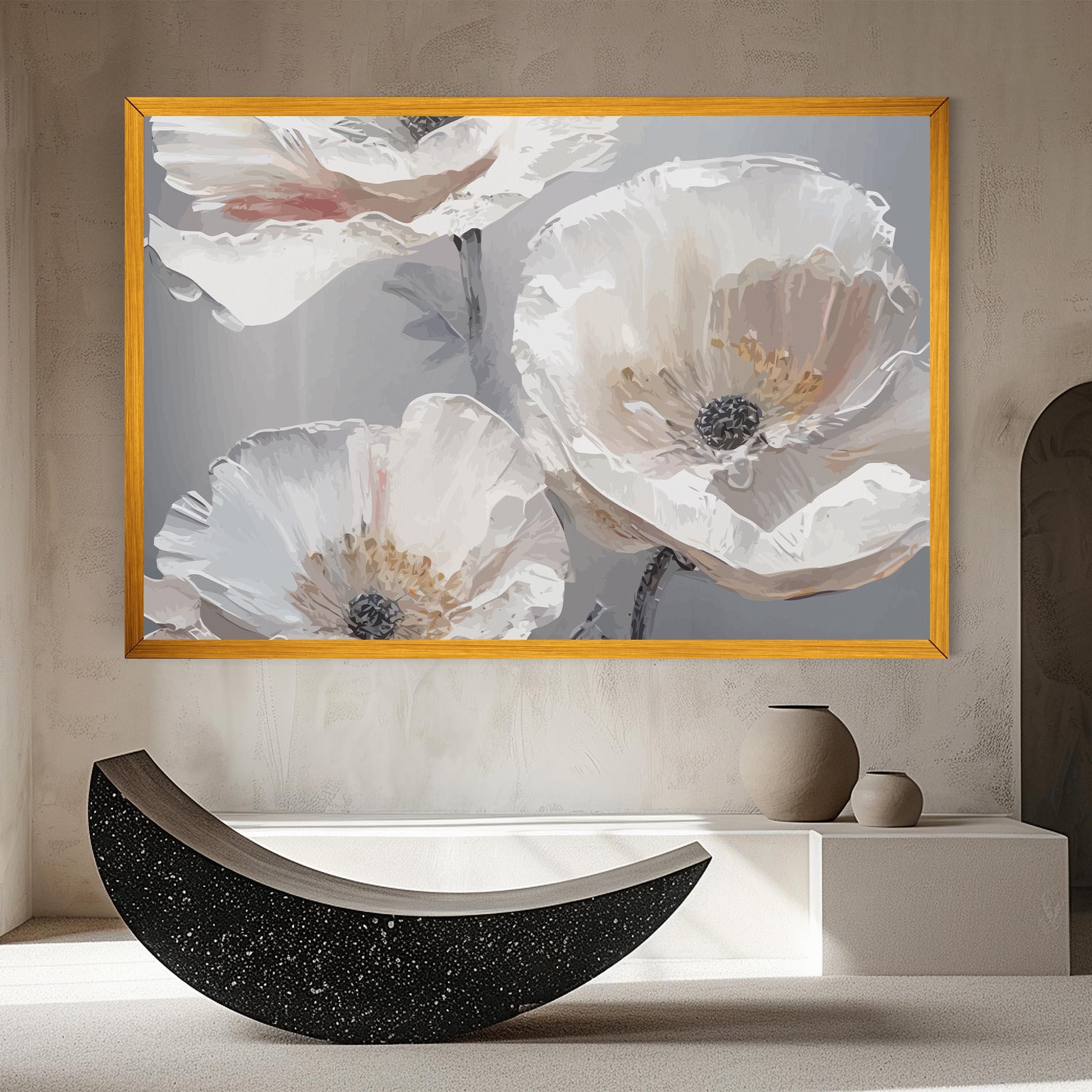 Leinwandbild Cream Mix Flower mockup 8