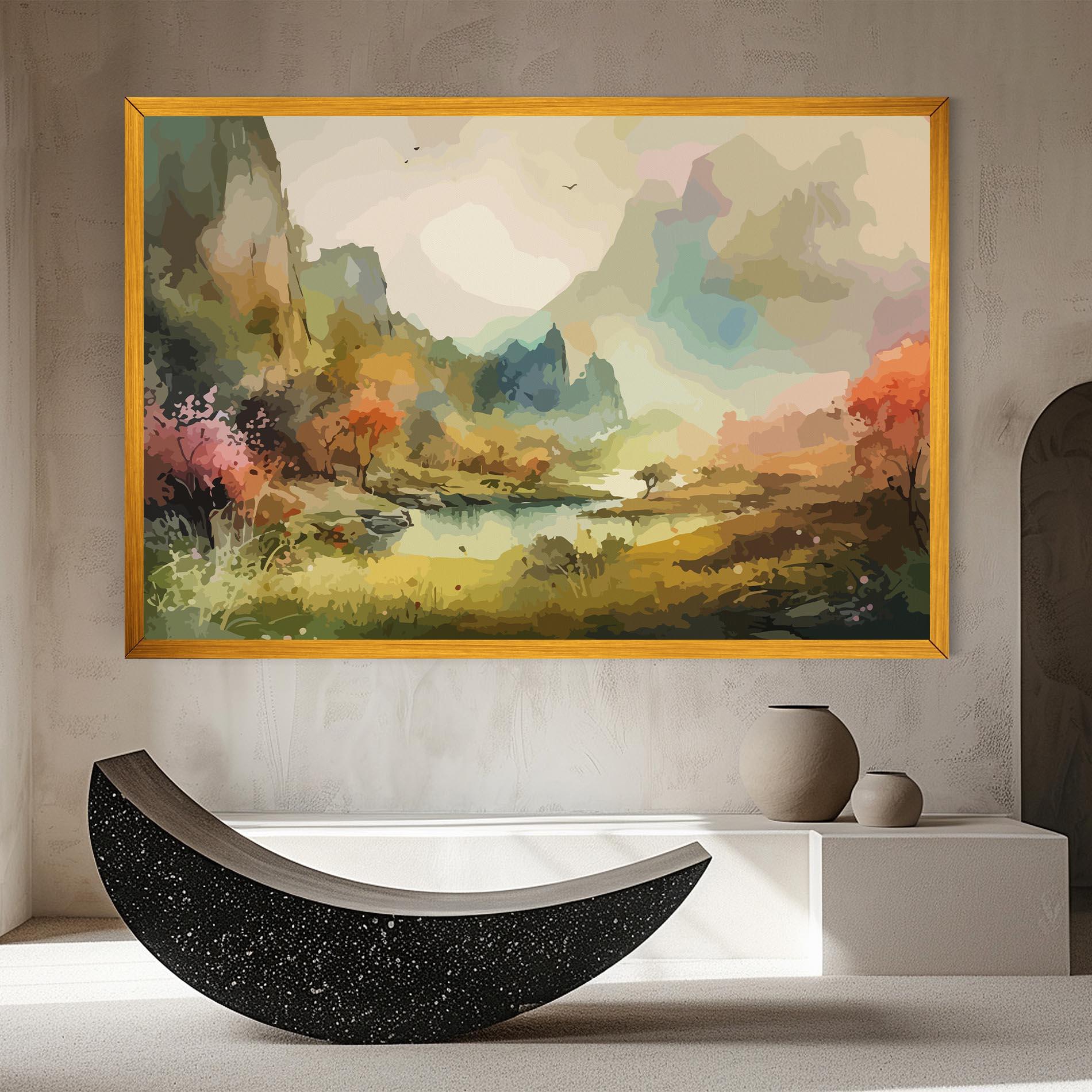 Leinwandbild Nature Painting mockup 8