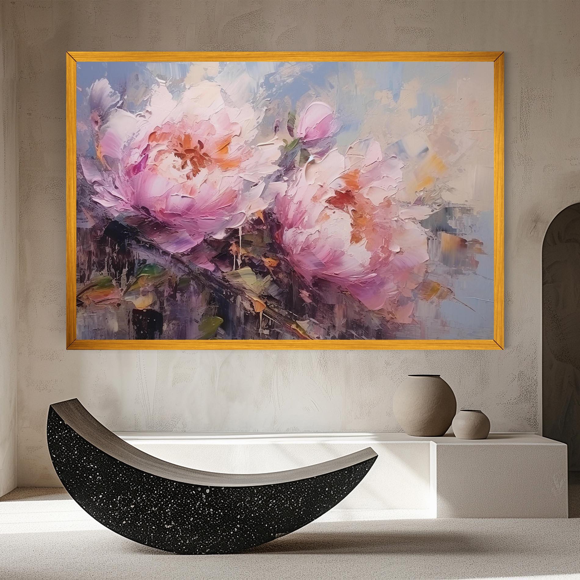 Leinwandbild Peony Art mockup 8