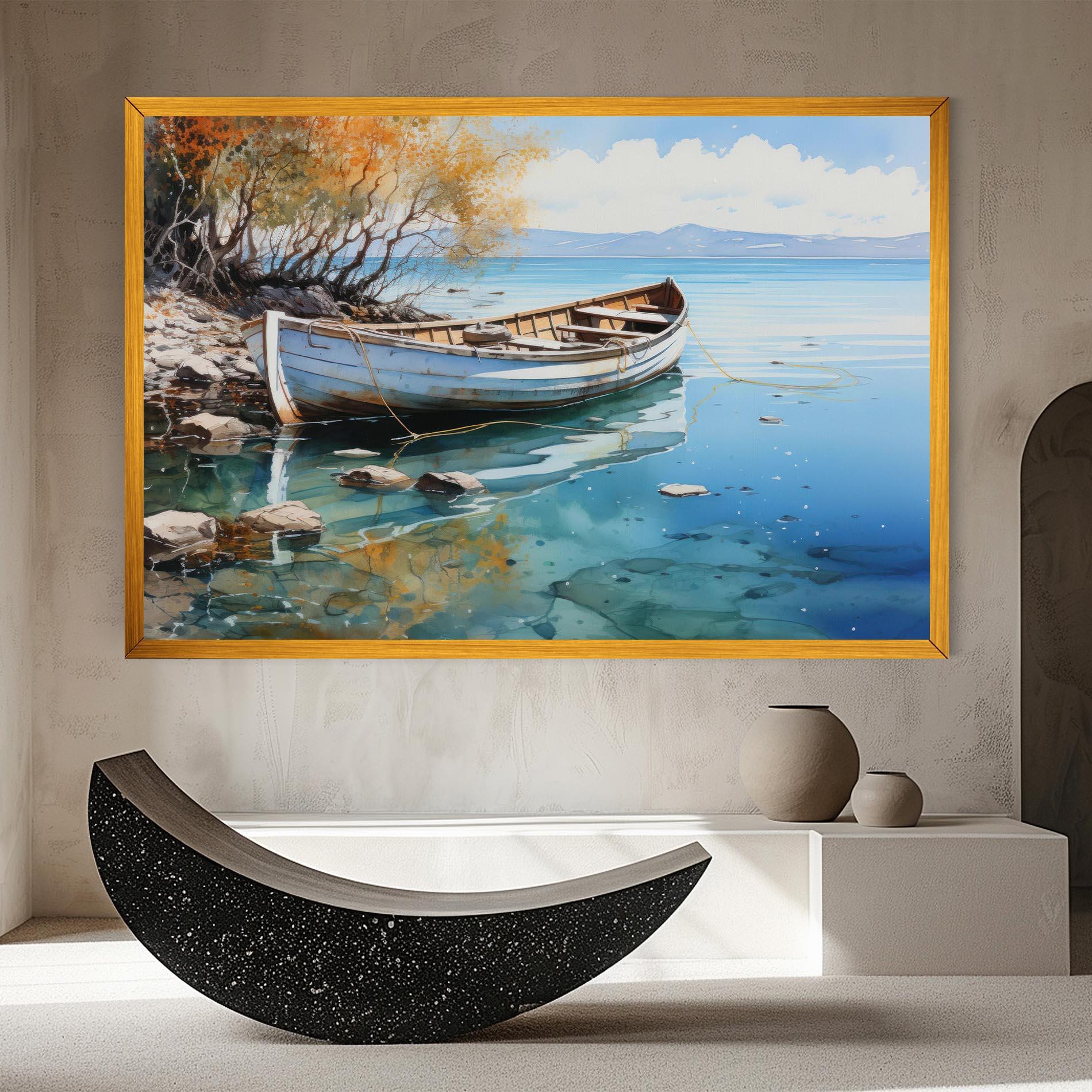 Leinwandbild Sailing Boat mockup 8