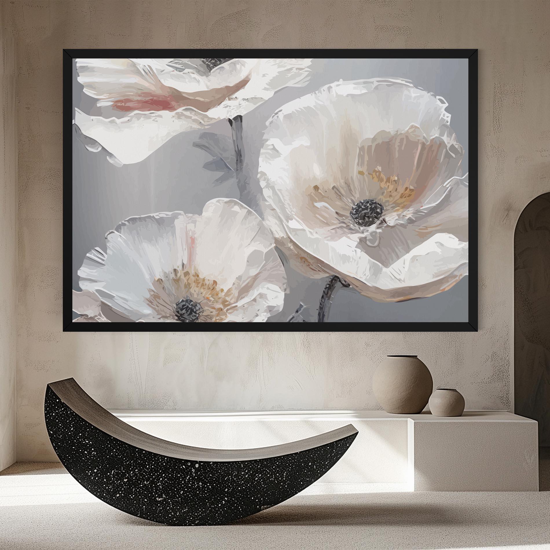 Leinwandbild Cream Mix Flower mockup 8