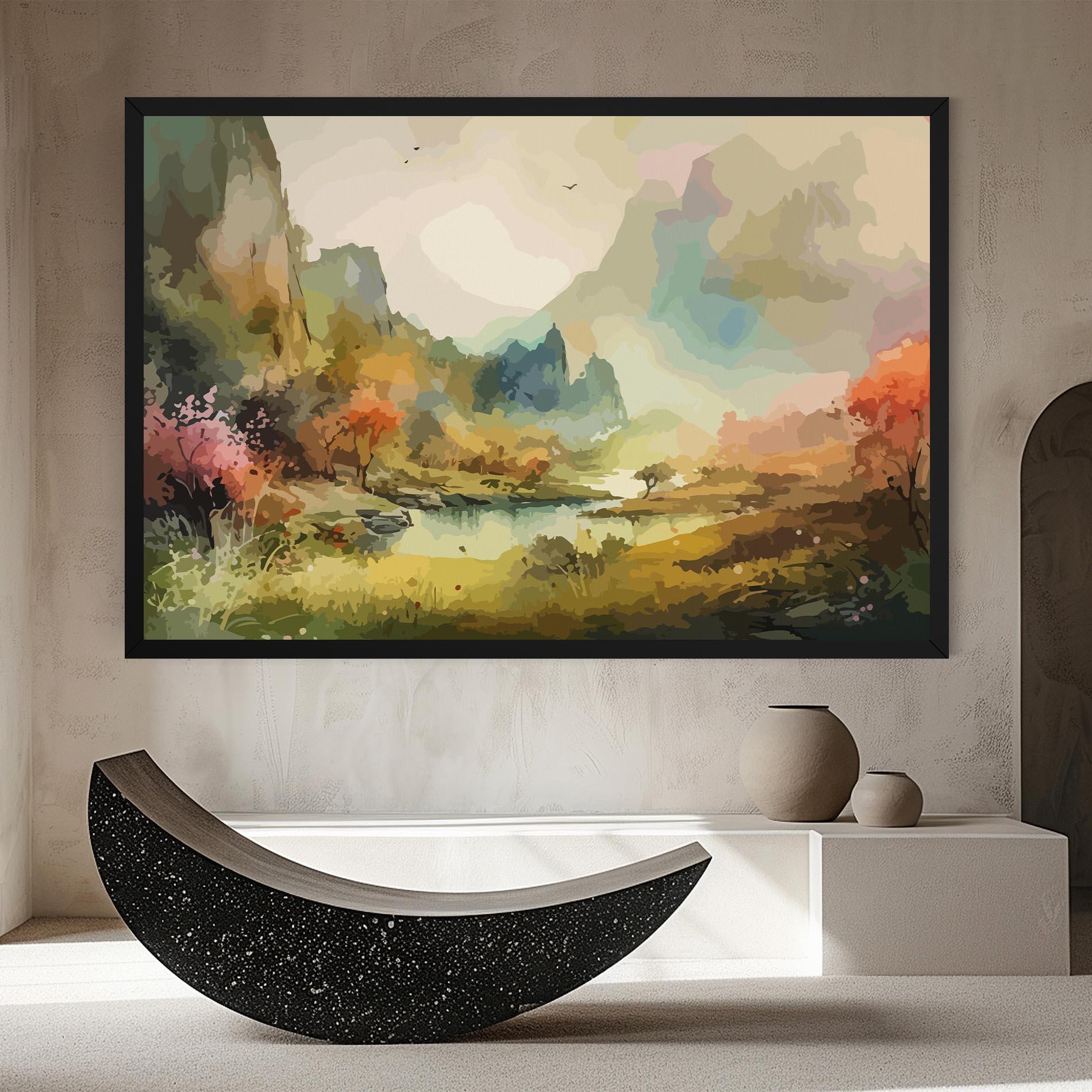 Leinwandbild Nature Painting mockup 8