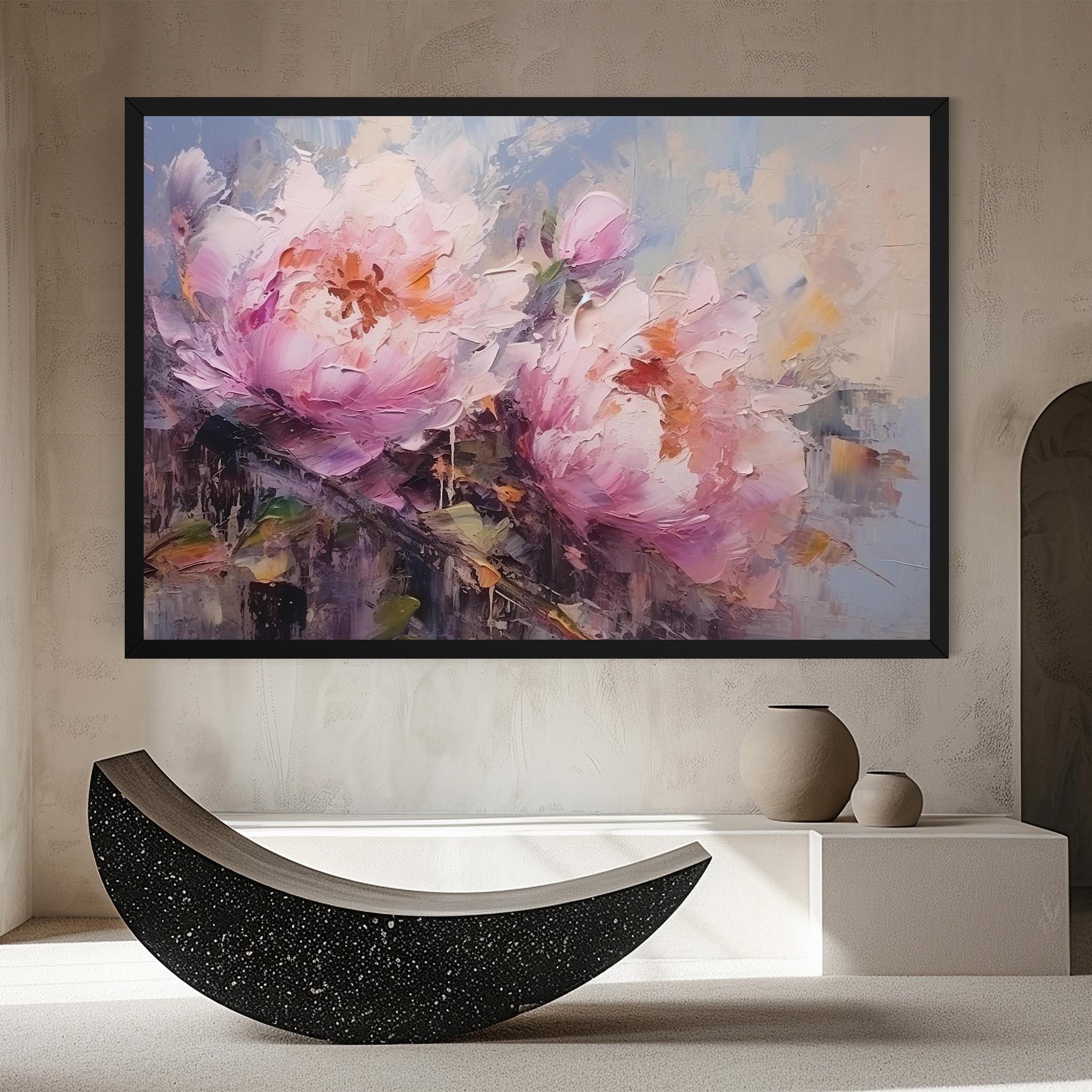 Leinwandbild Peony Art mockup 8