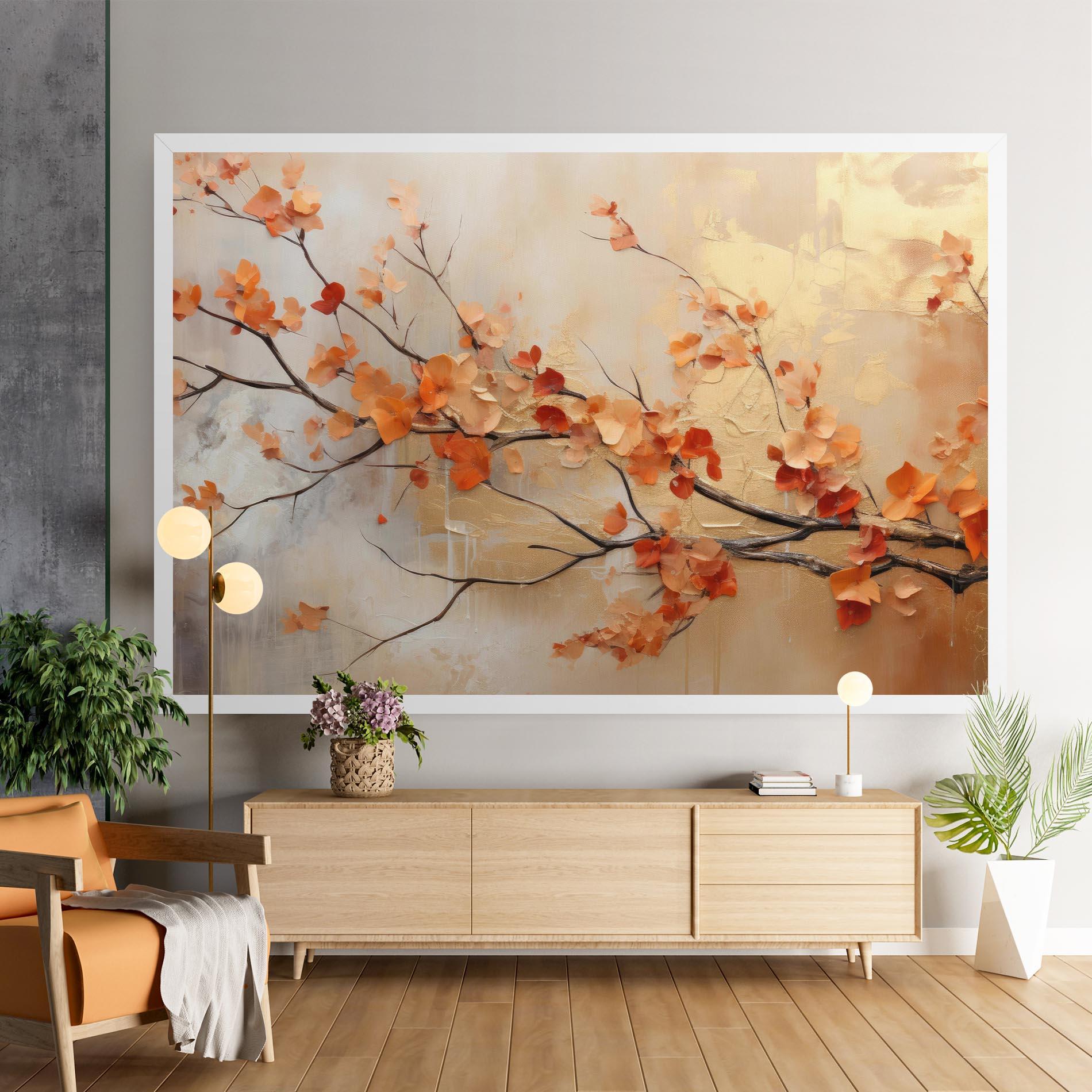 Leinwandbild Autumn Nature Art mockup 9
