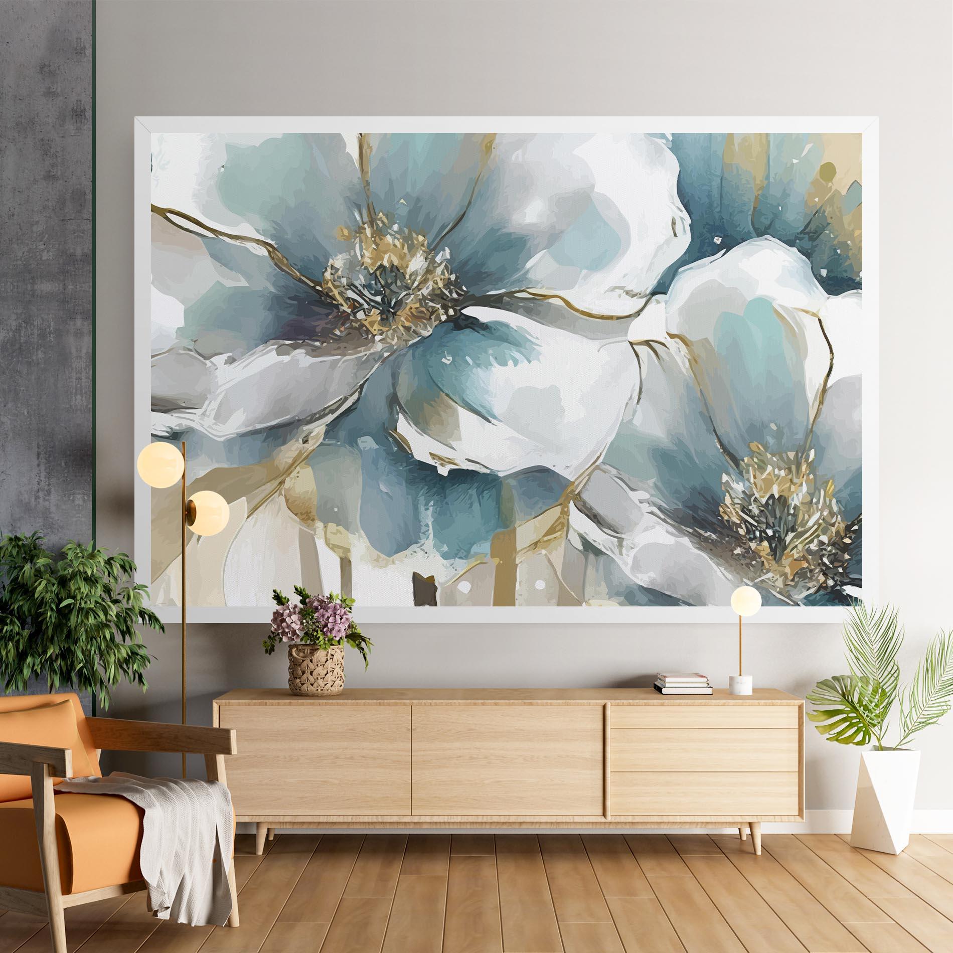 Leinwandbild Flower Mix Art mockup 9