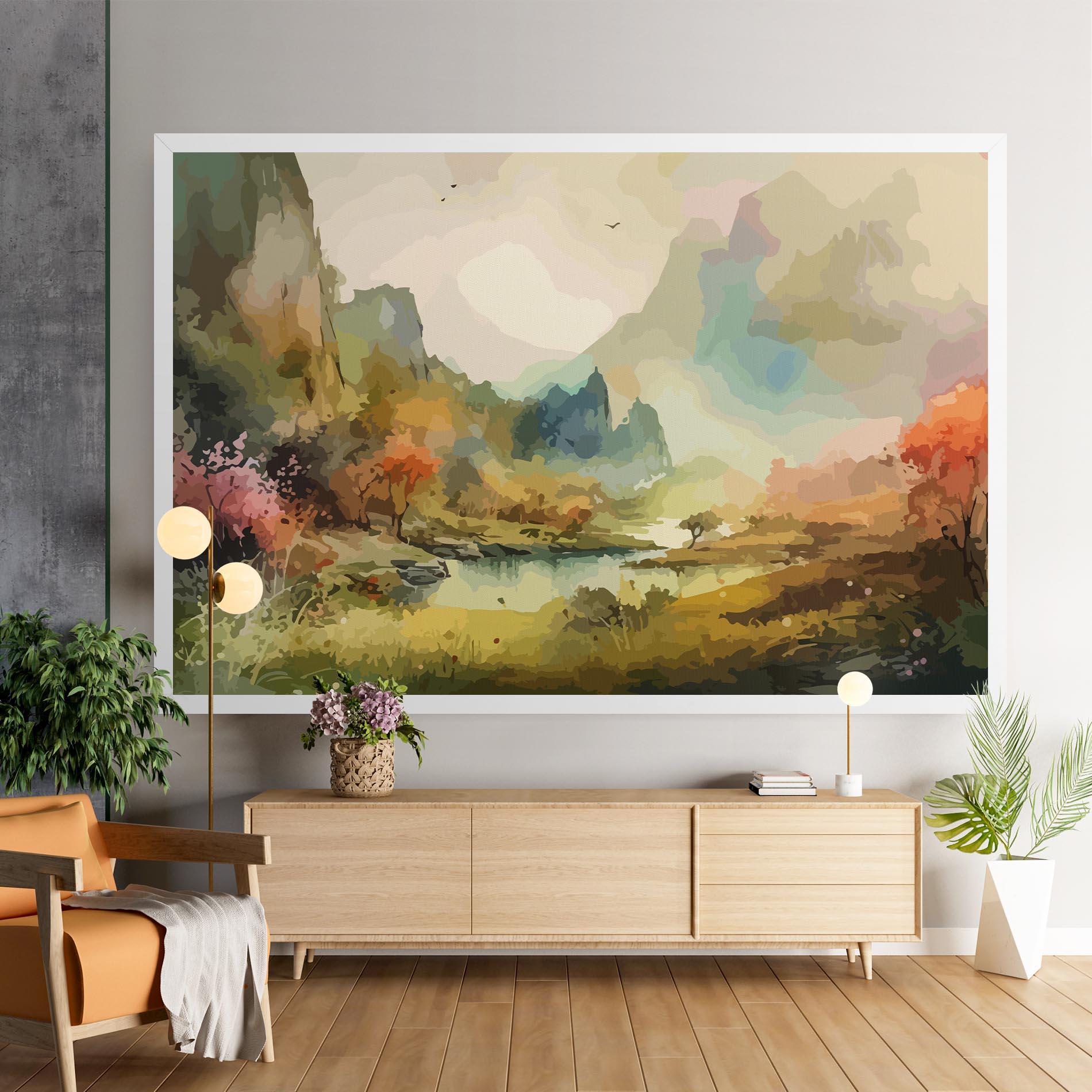 Leinwandbild Nature Painting mockup 9