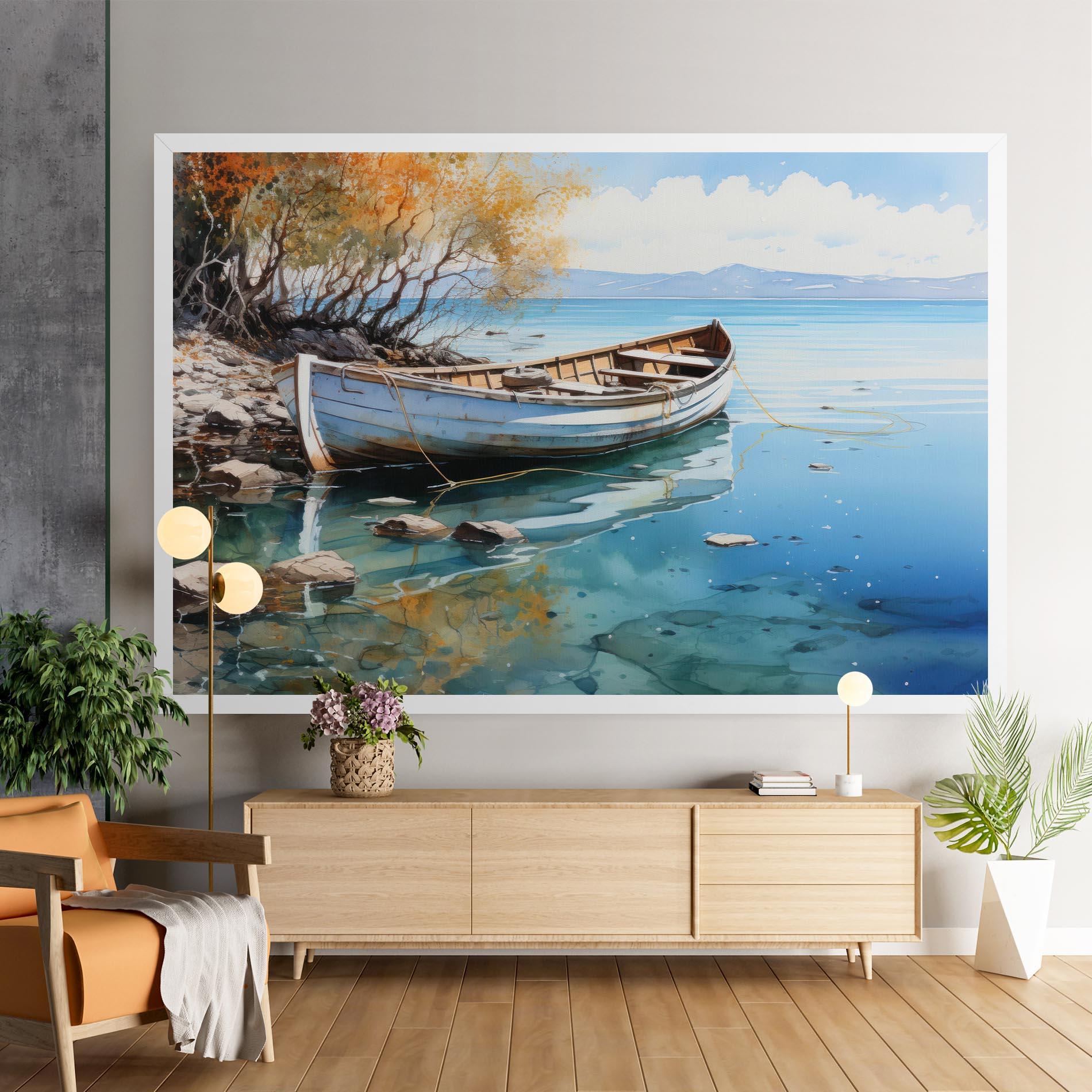 Leinwandbild Sailing Boat mockup 9