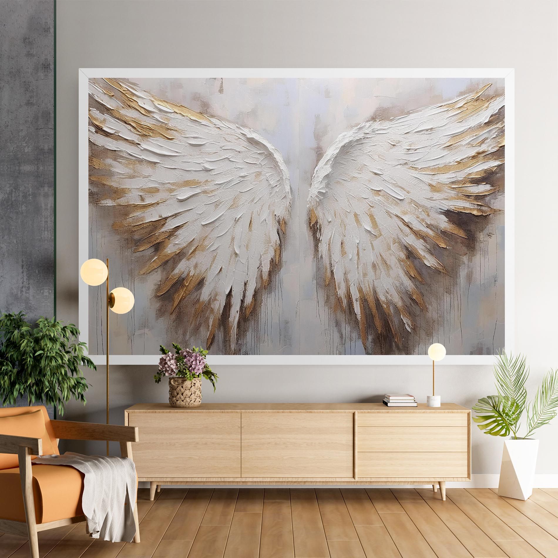 White Angel Wings mockup 9