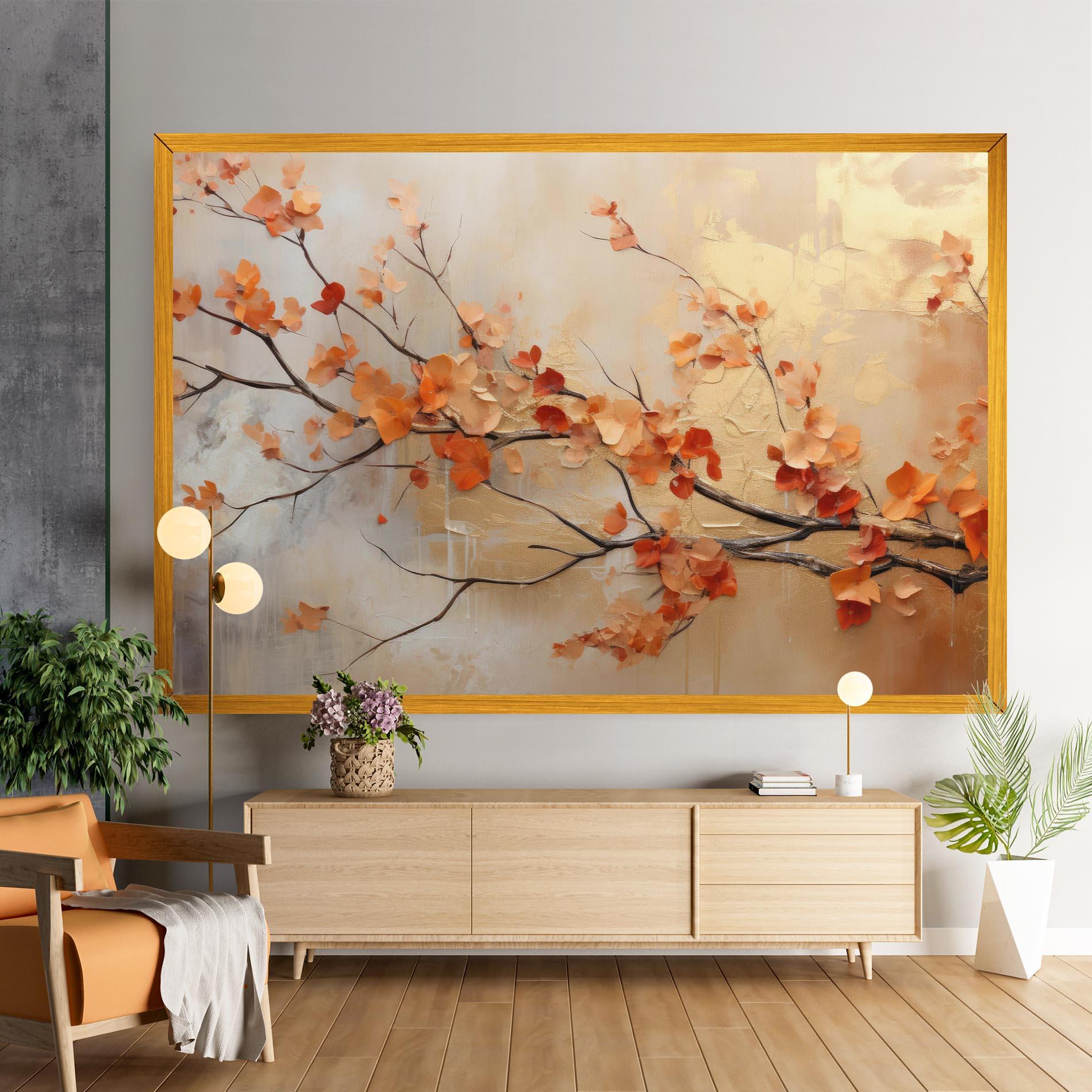 Leinwandbild Autumn Nature Art mockup 9